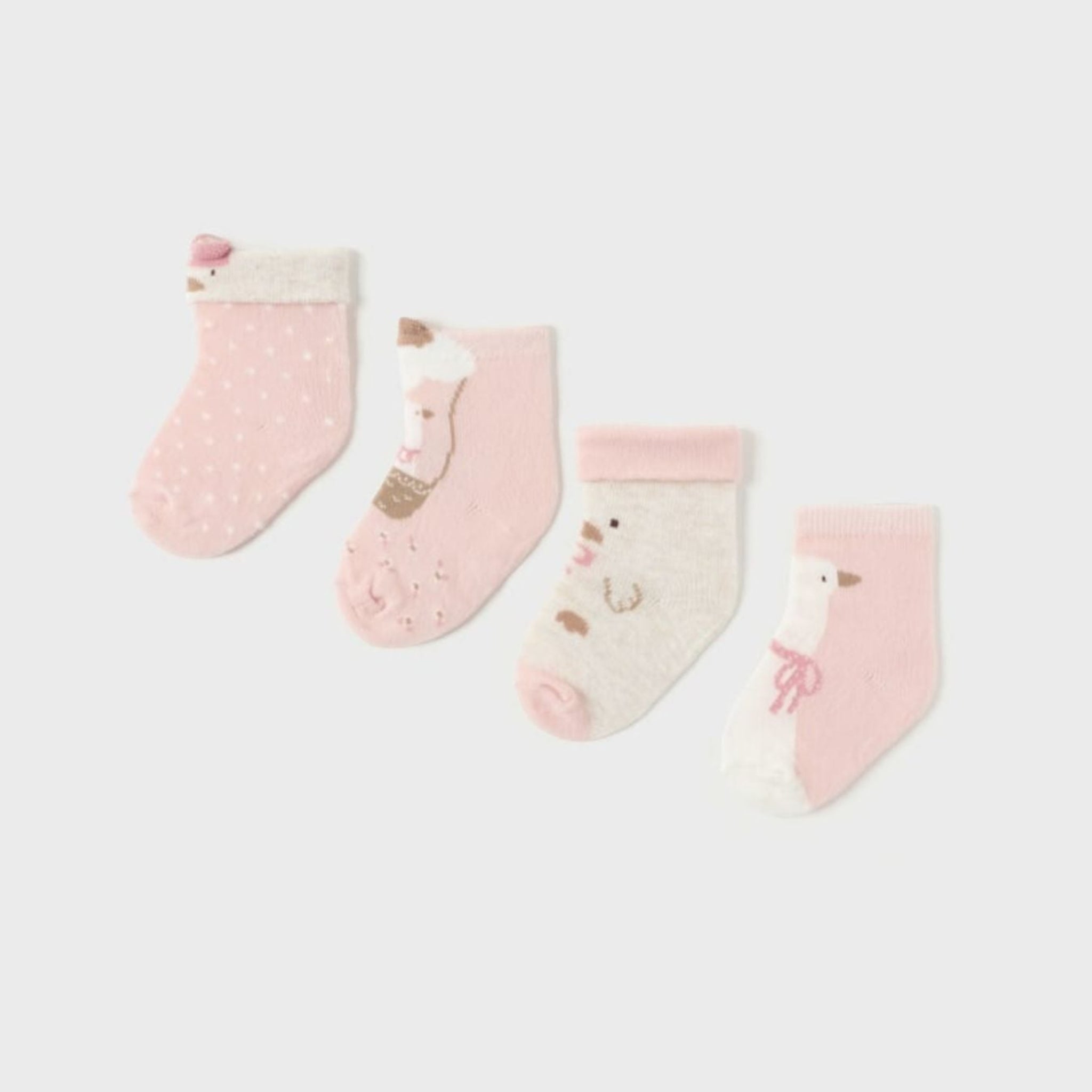 Set 4 calze  ROSA 2G-9762/RB -  NANU' BABY
