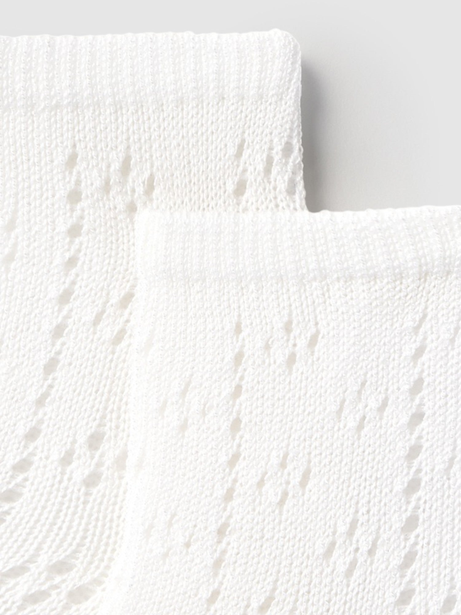 Calzino alto traforato  BIANCO 9864 /B -  NANU' BABY