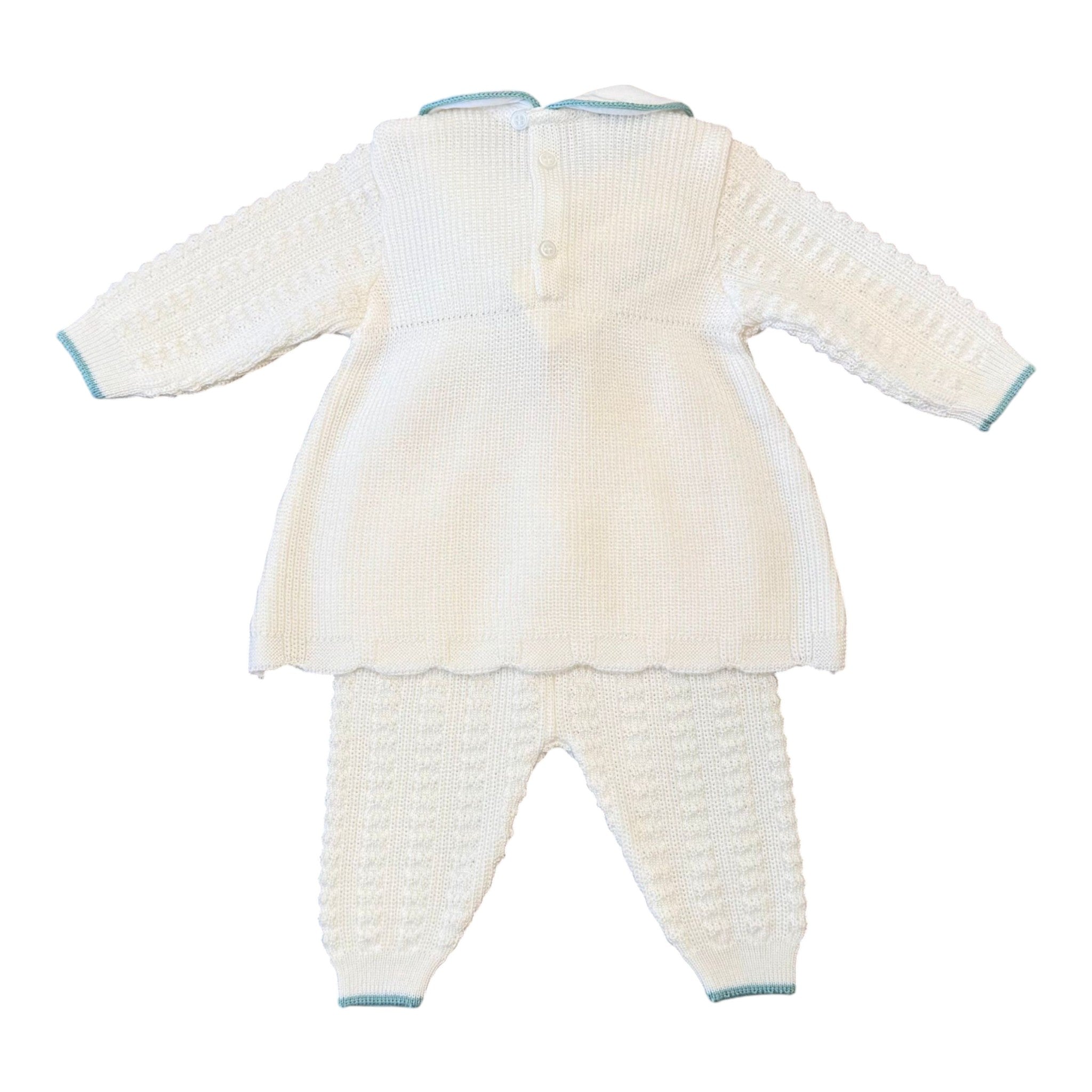 2-piece long dress set for newborn baby, VANILLA IN4619/V