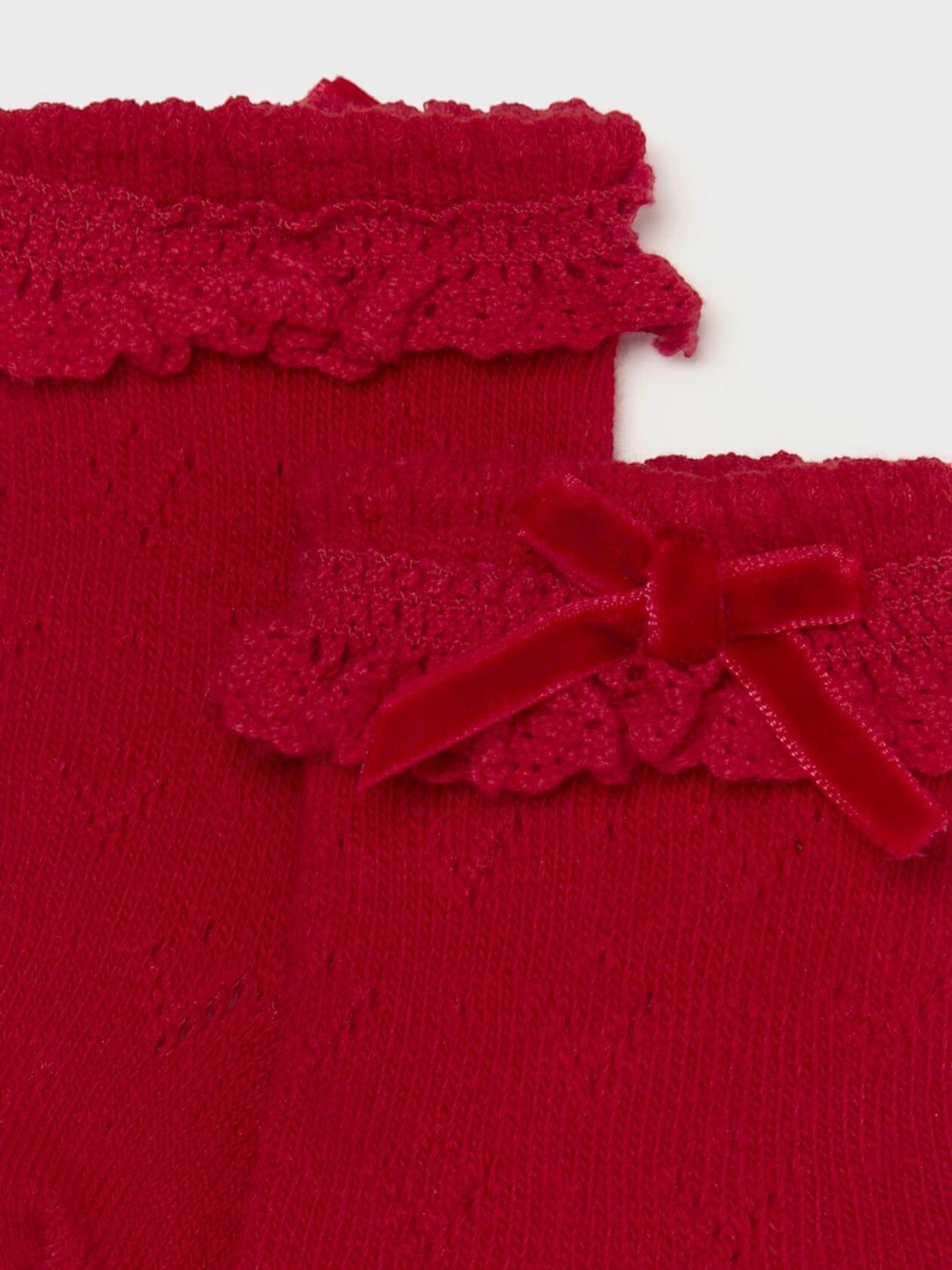 Calzini trafori  ROSSO 2D-9761/RS -  NANU' BABY