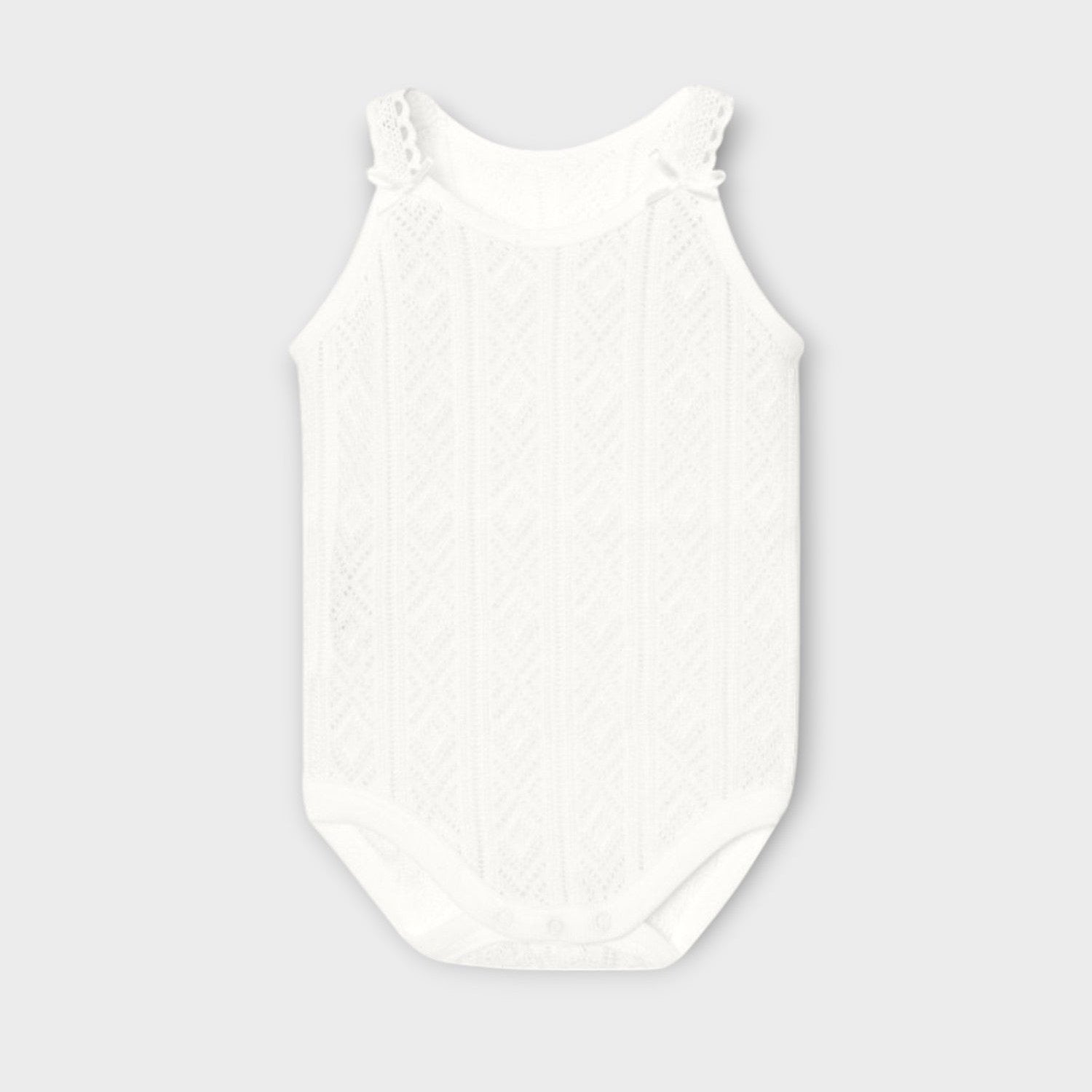 Body Intimo con spalline sottili Neonata BIANCO 1012 -  NANU' BABY