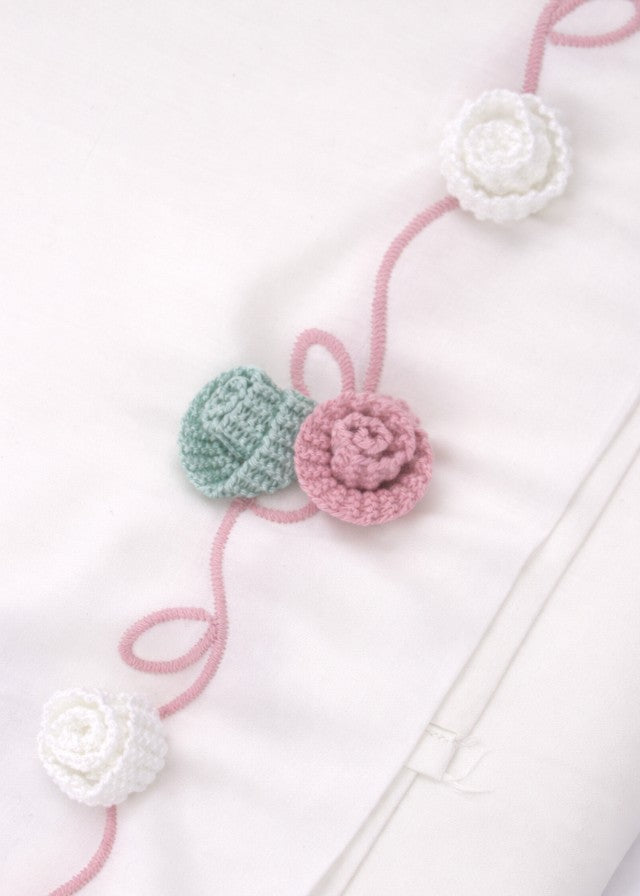 Lenzuolino Cotone Roselline Melograno EK17LE