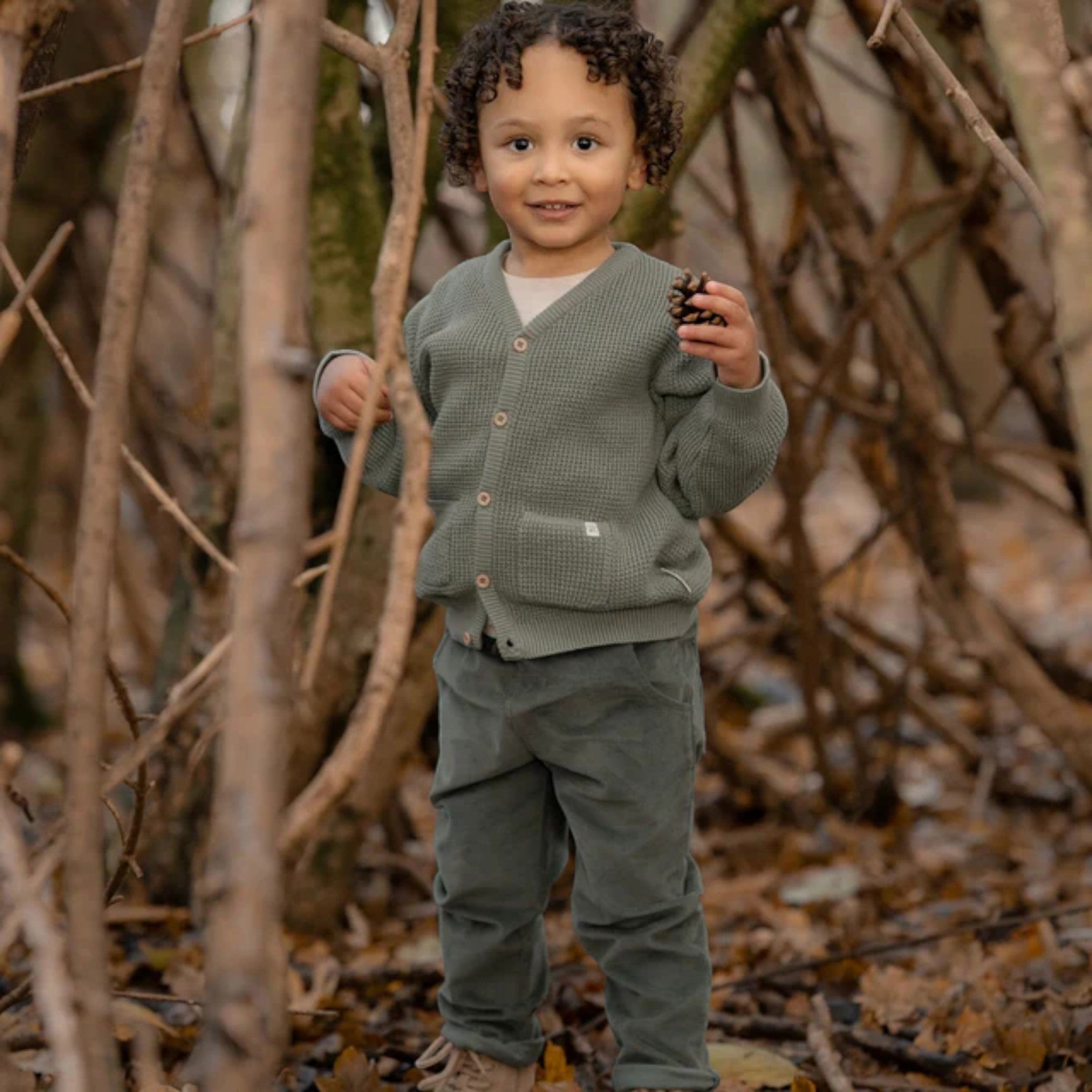 Knit cardigan - Friends of the Forest Bimbo Verde CL25092092