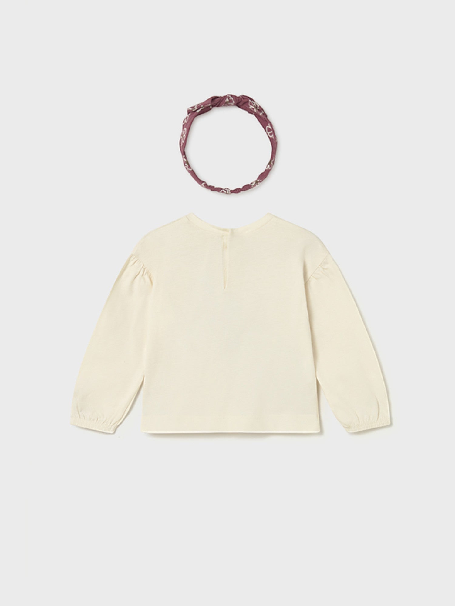 Maglietta cerchietto Bimba PANNA 2078/27