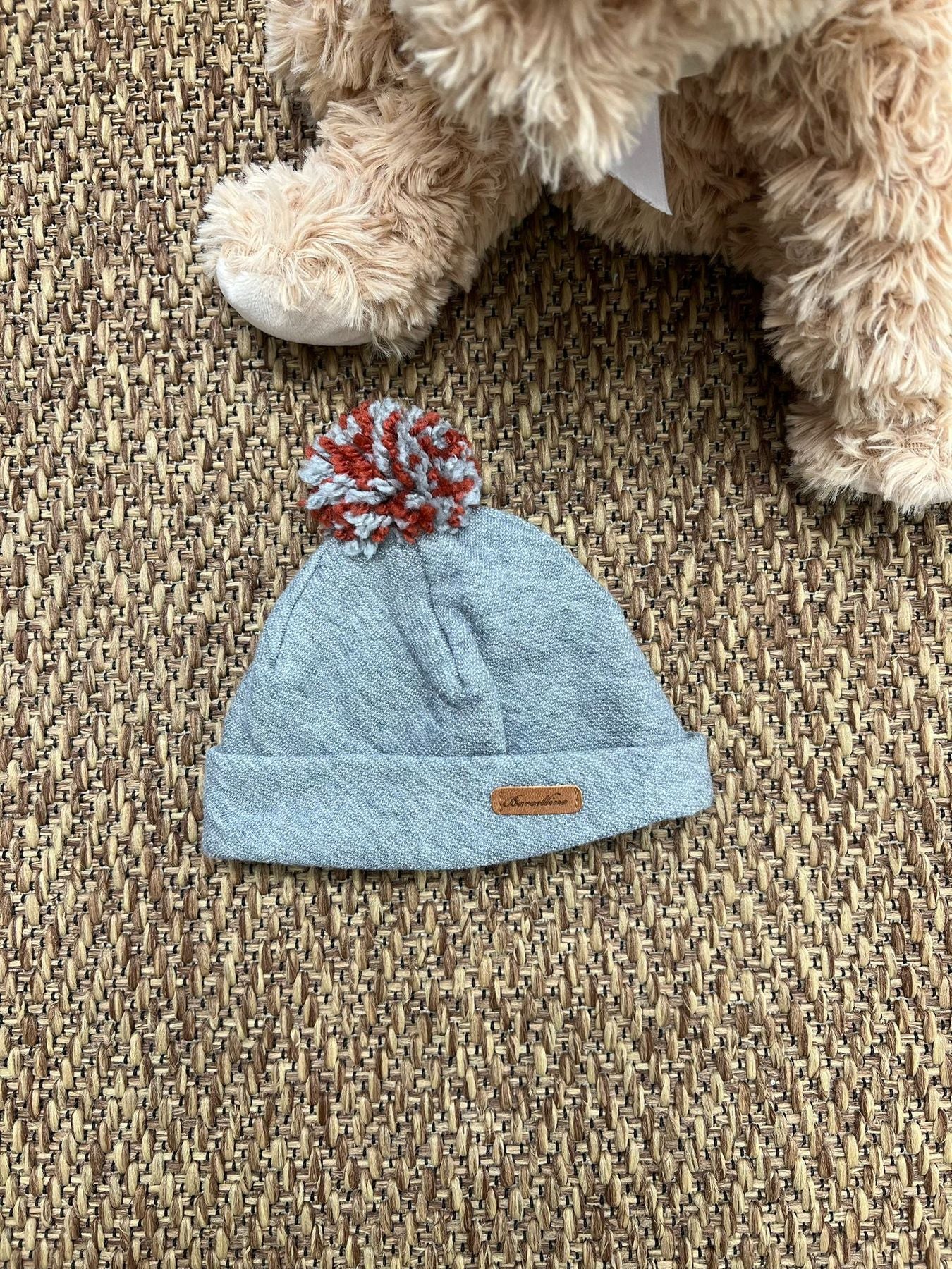 Cuffia Neonato Grigio 4412