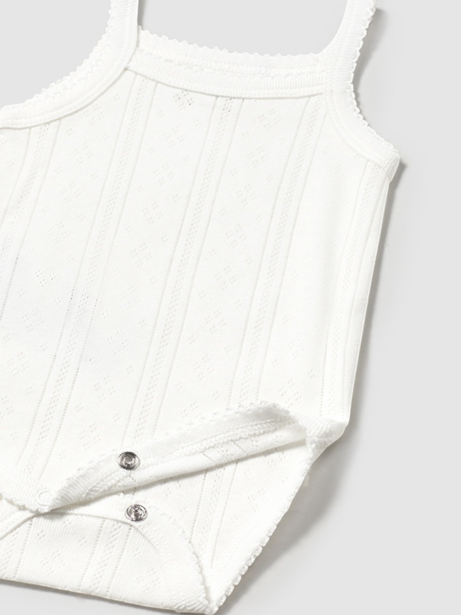 Body bretelle traforate Neonata Bianco 1745 /B