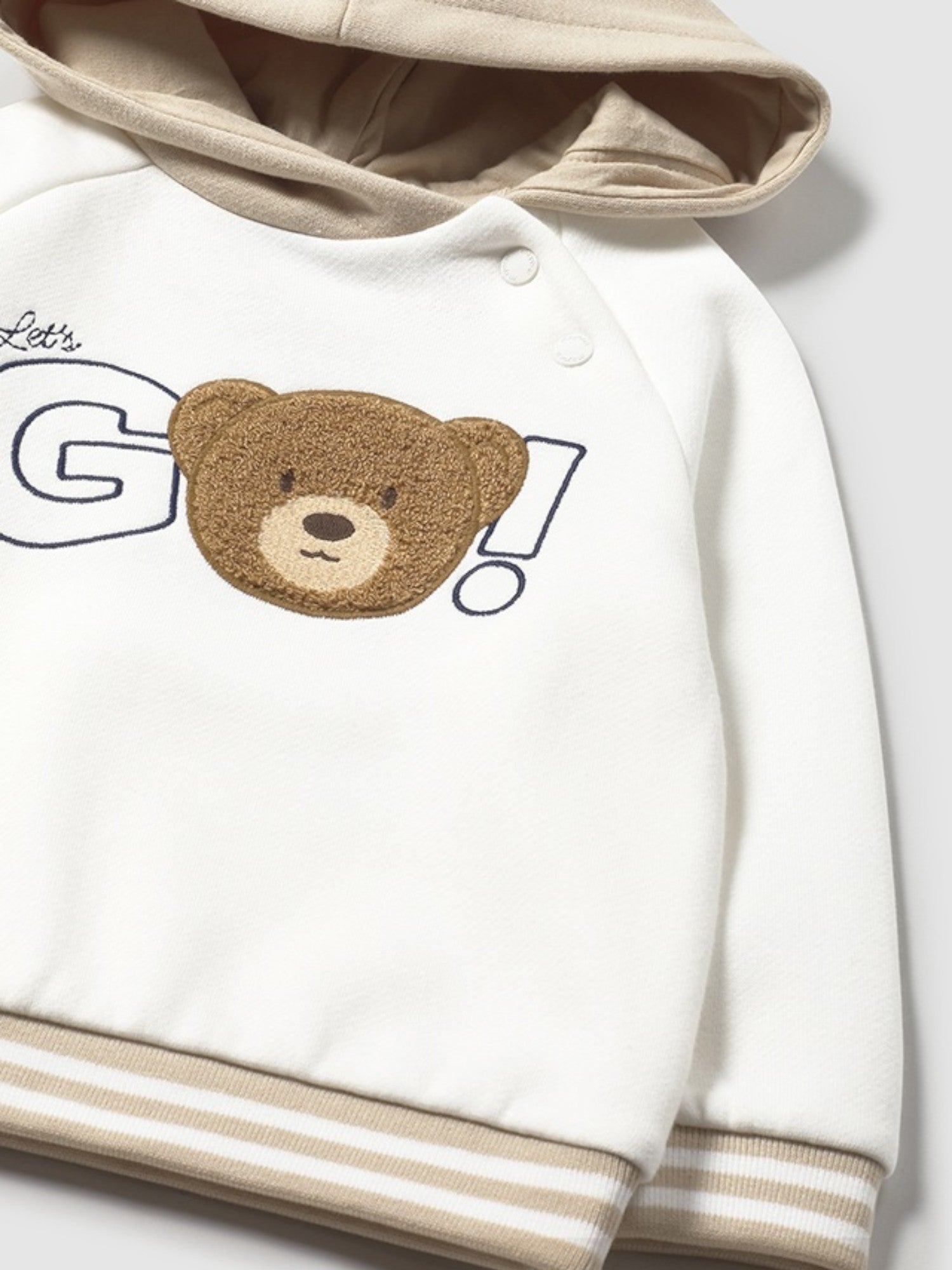 Pullover con cappuccio Bimbo PANNA 2414/31