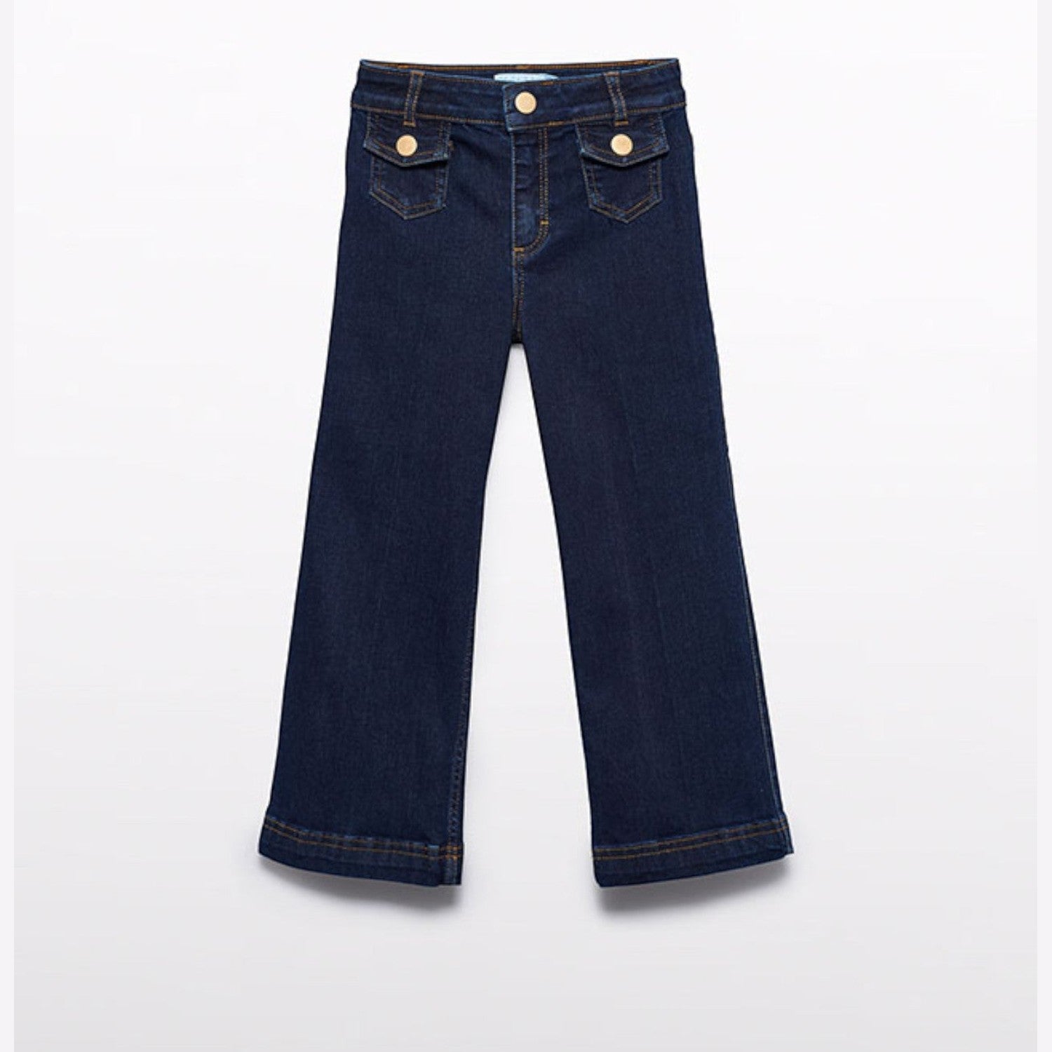 Pantalone denim palazzo Bimba Blu 5722/5 -  NANU' BABY