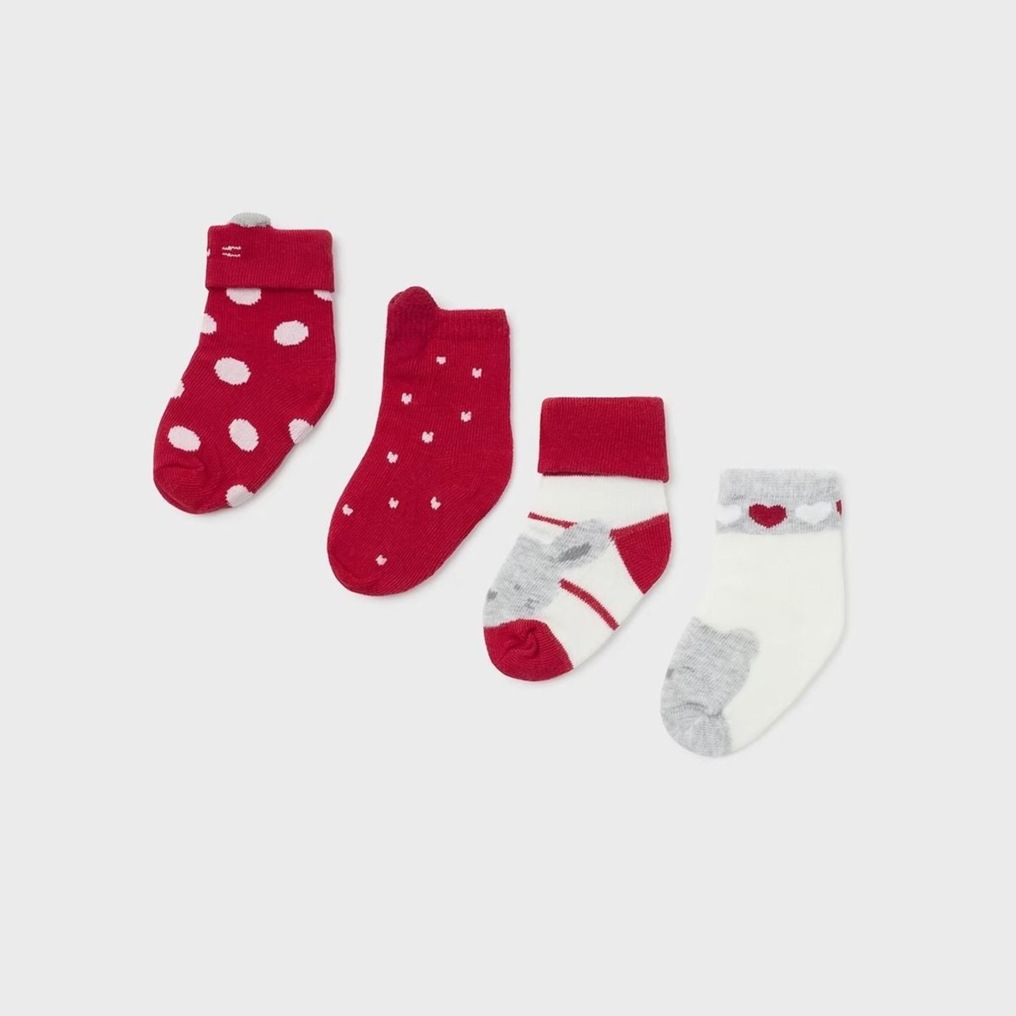 Set 4 Calze  Rosso 9658/A -  NANU' BABY