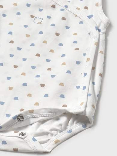 Body manica smanicata Neonato AZZURRO 1702 /A