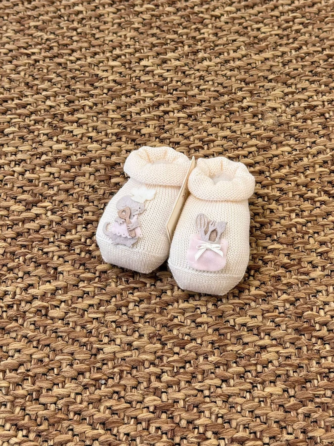 Babbucce Topolina chef Neonata LATTE 30581/X1 - NANU' BABY