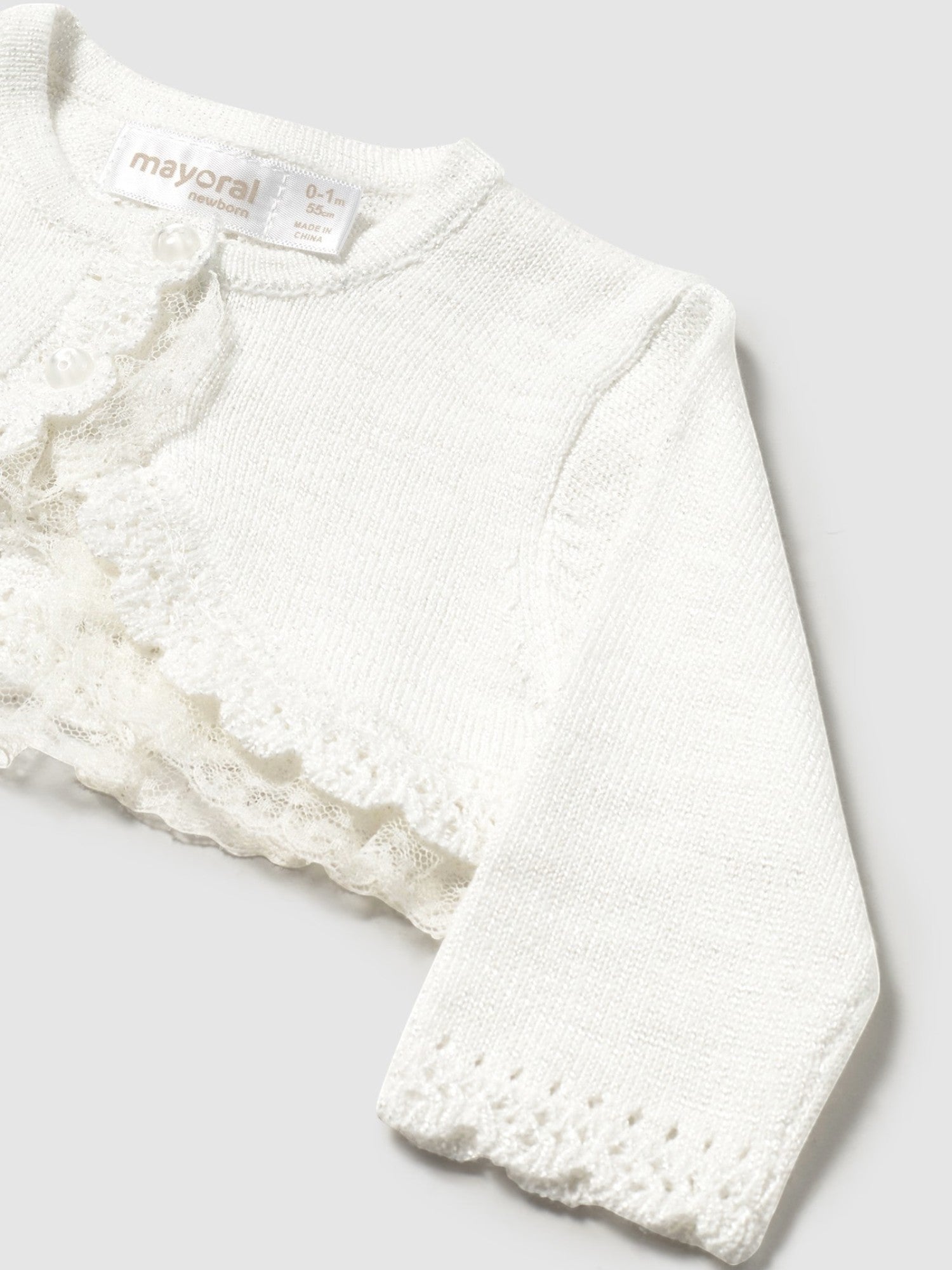 Cardigan cerimonia Bimba NATURAL 1308/16