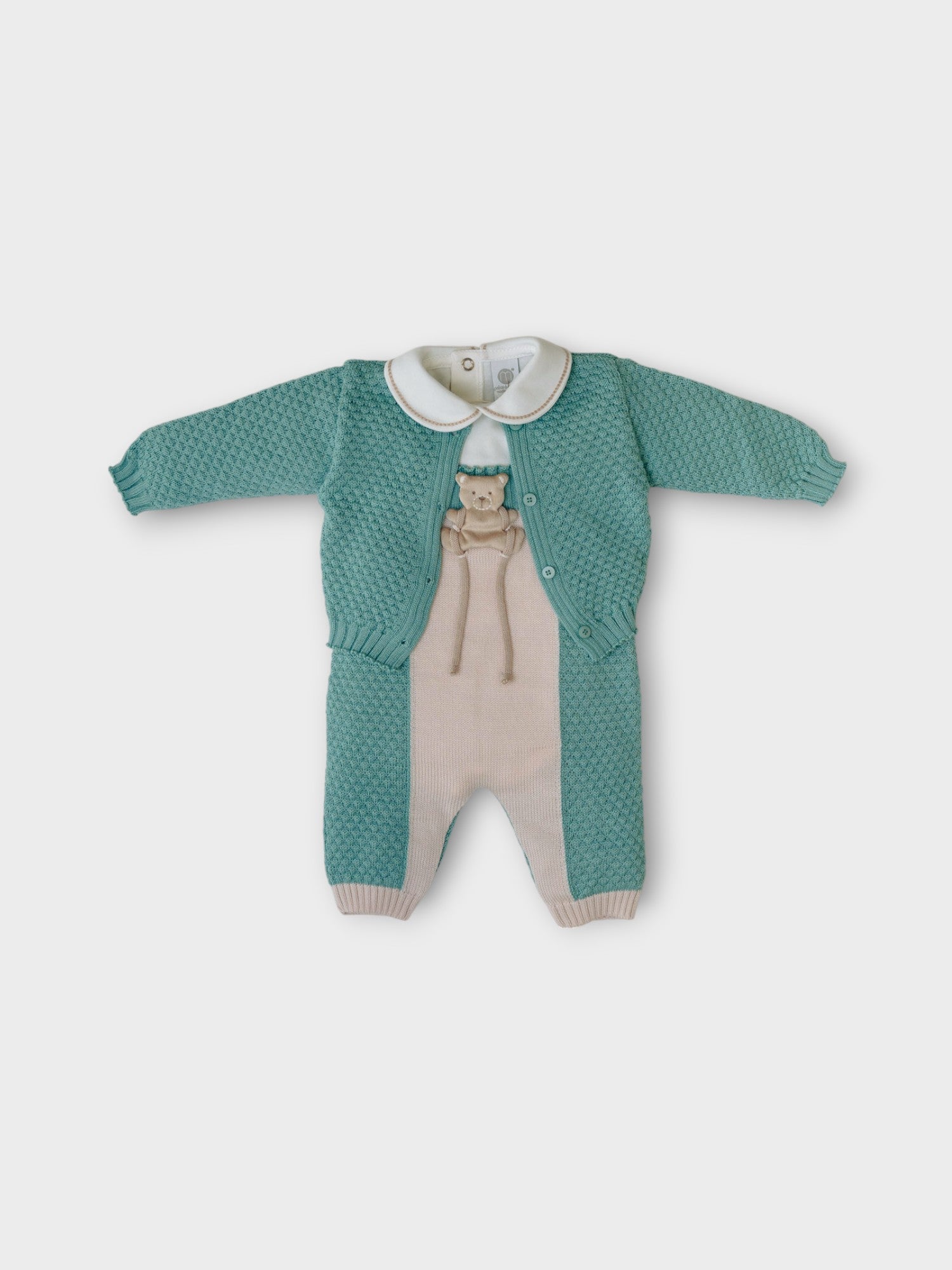 Completo nascita Mongolfiera Neonato VERDE IN5731/V