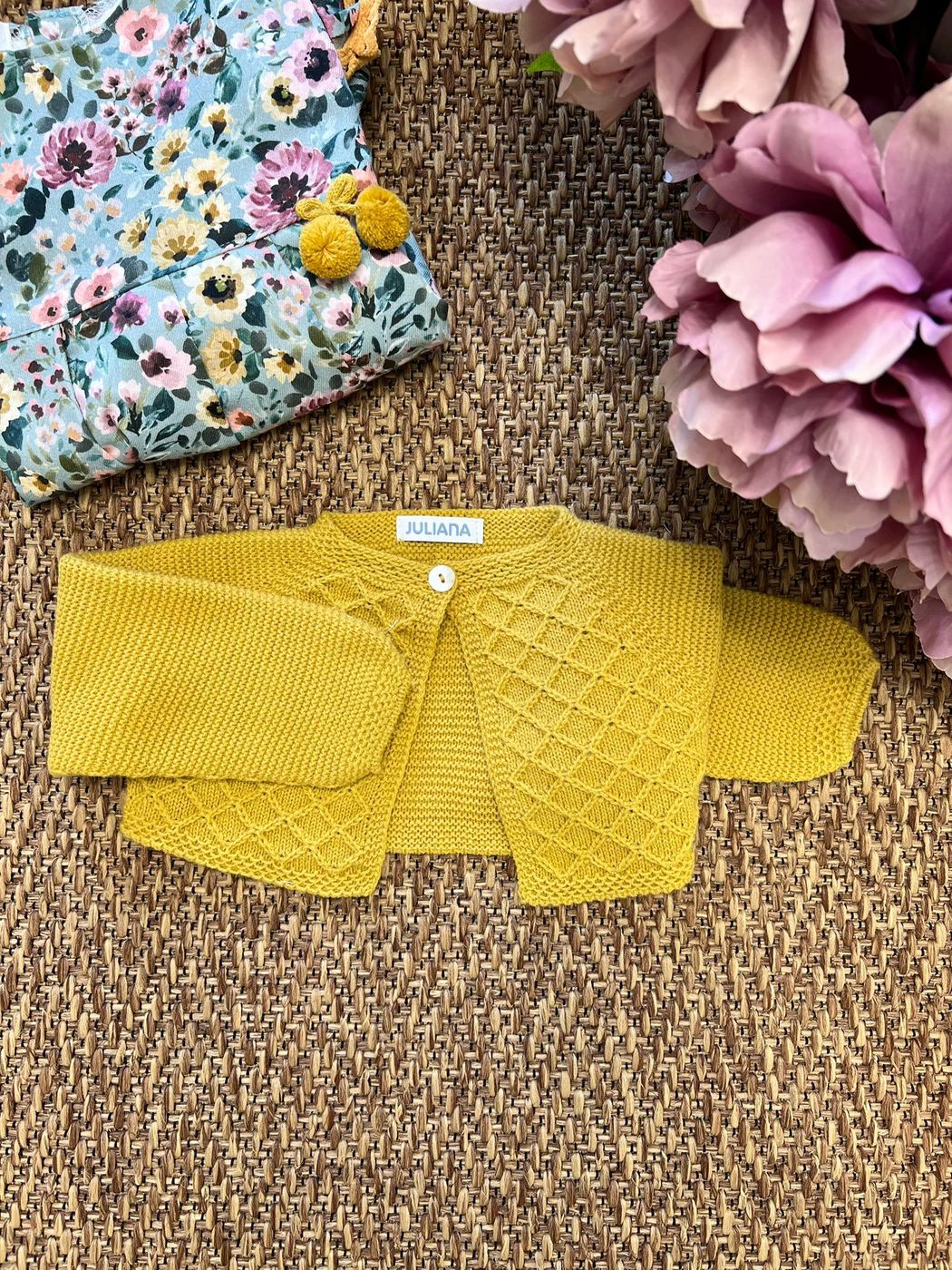 Giacchetta rombi Bimba ORO J6190