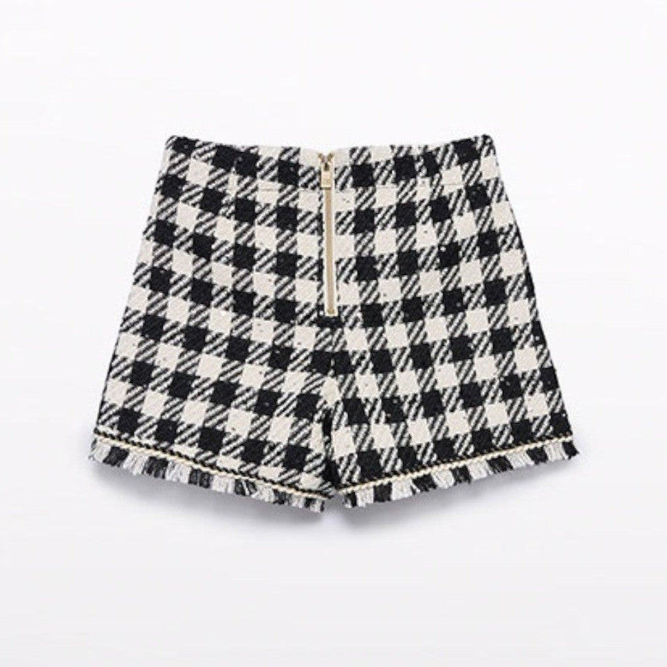 Bermuda vichy lustrini Bimba Nero 5716/8 -  NANU' BABY