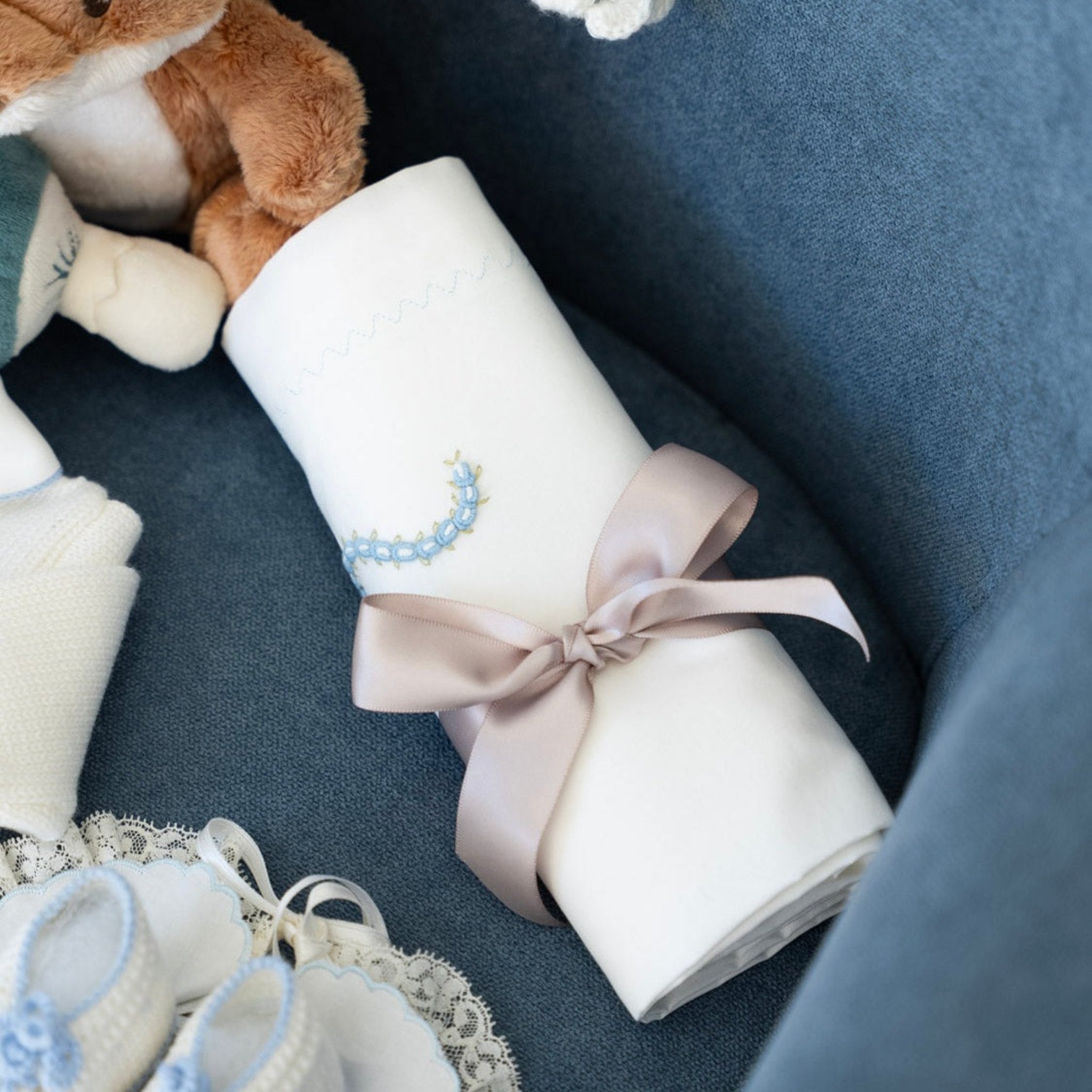 Lenzuolino Neonato CIELO OLLY/LN-C -  NANU' BABY