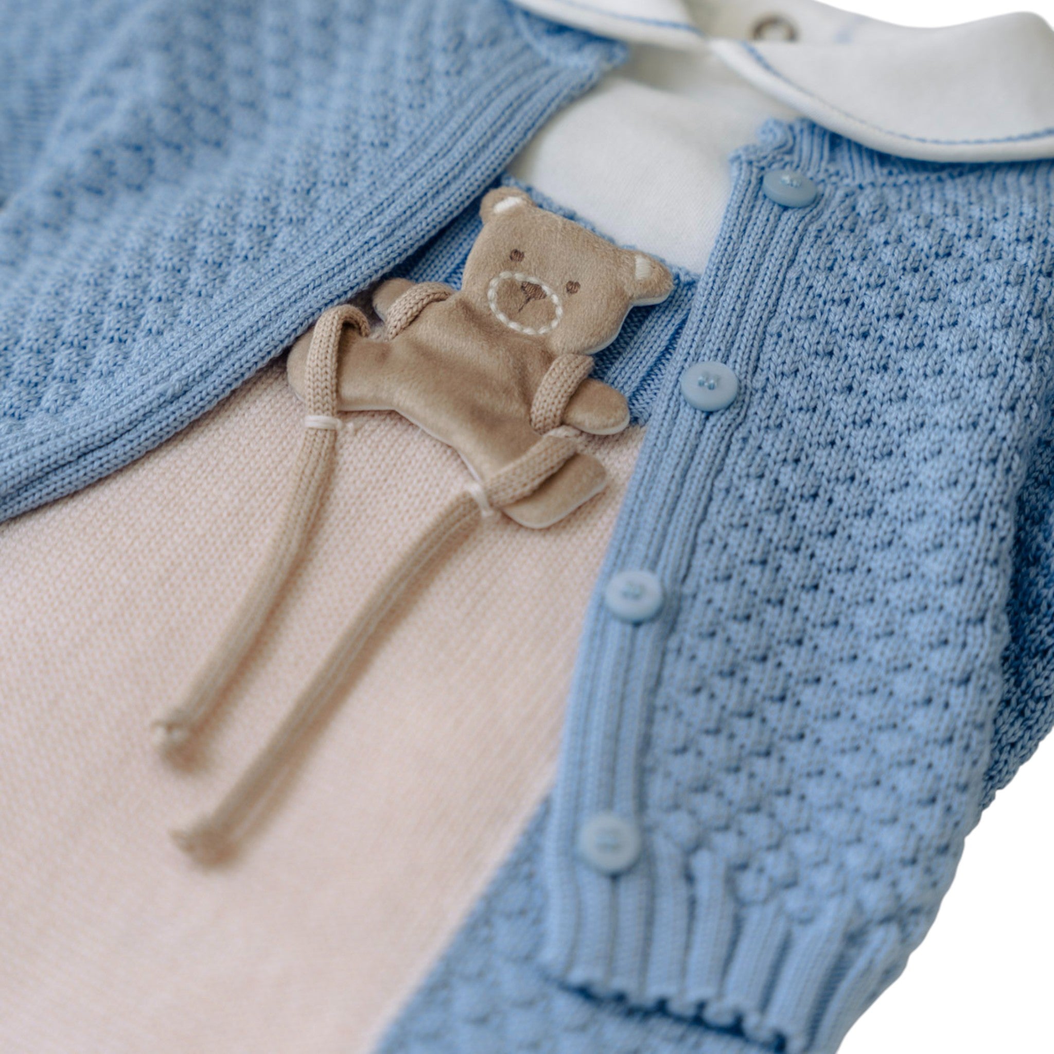 100% Virgin Wool Newborn Baby Set, Sky Hot Air Balloon IN5731/C