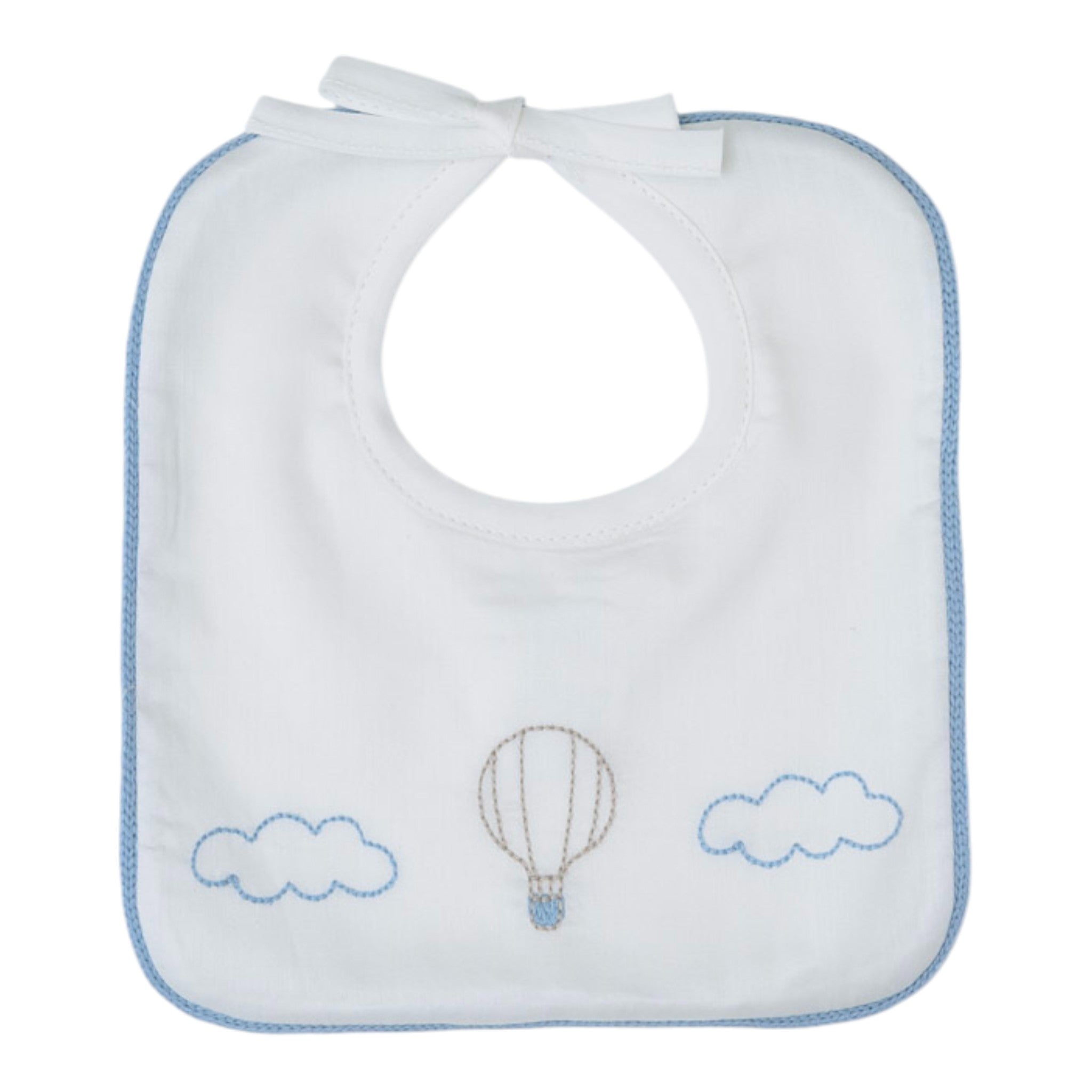 Baby Bib 100% Cotton Vanilla Hot Air Balloon IN57BAV/C