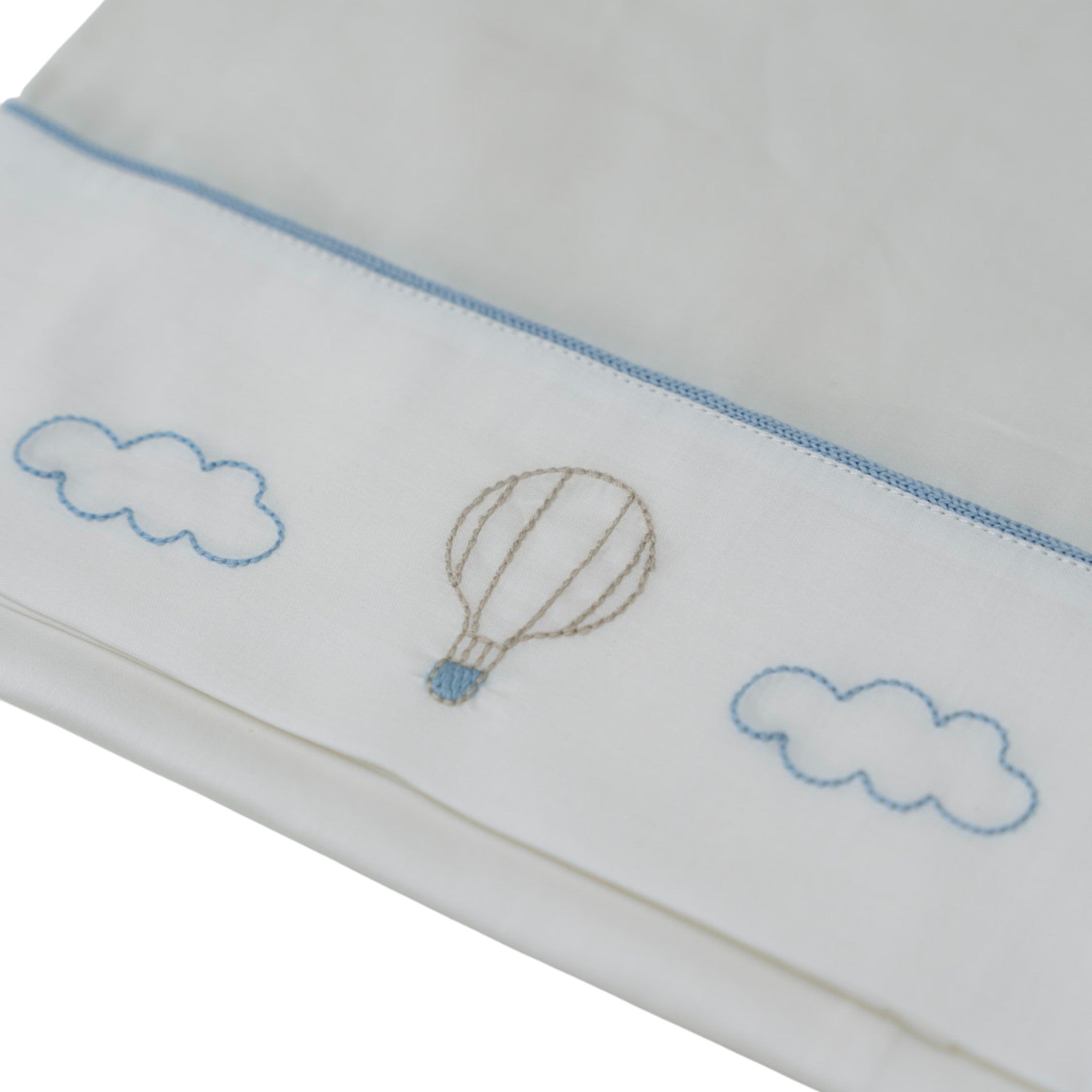 100% Cotton Baby Fitted Sheet Set, 3 Pieces, Vanilla Hot Air Balloon IN57LE/C