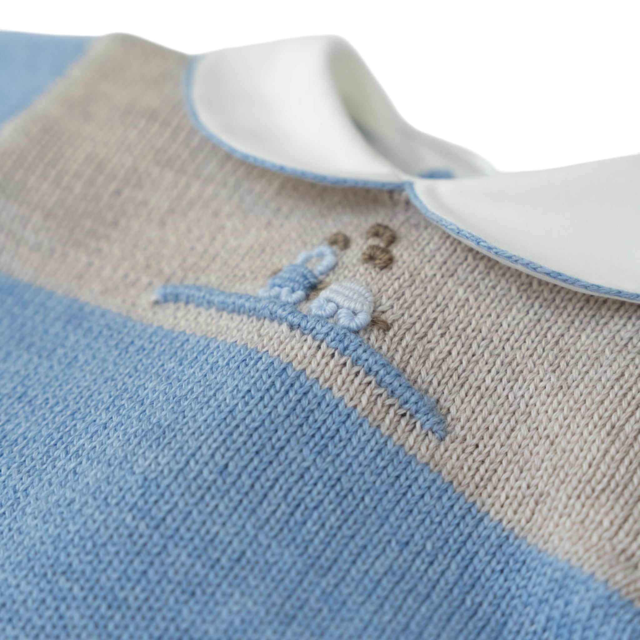 2-Piece Set of Embroidered Train Bibs BENNY - Little Jujube BENNY-CN