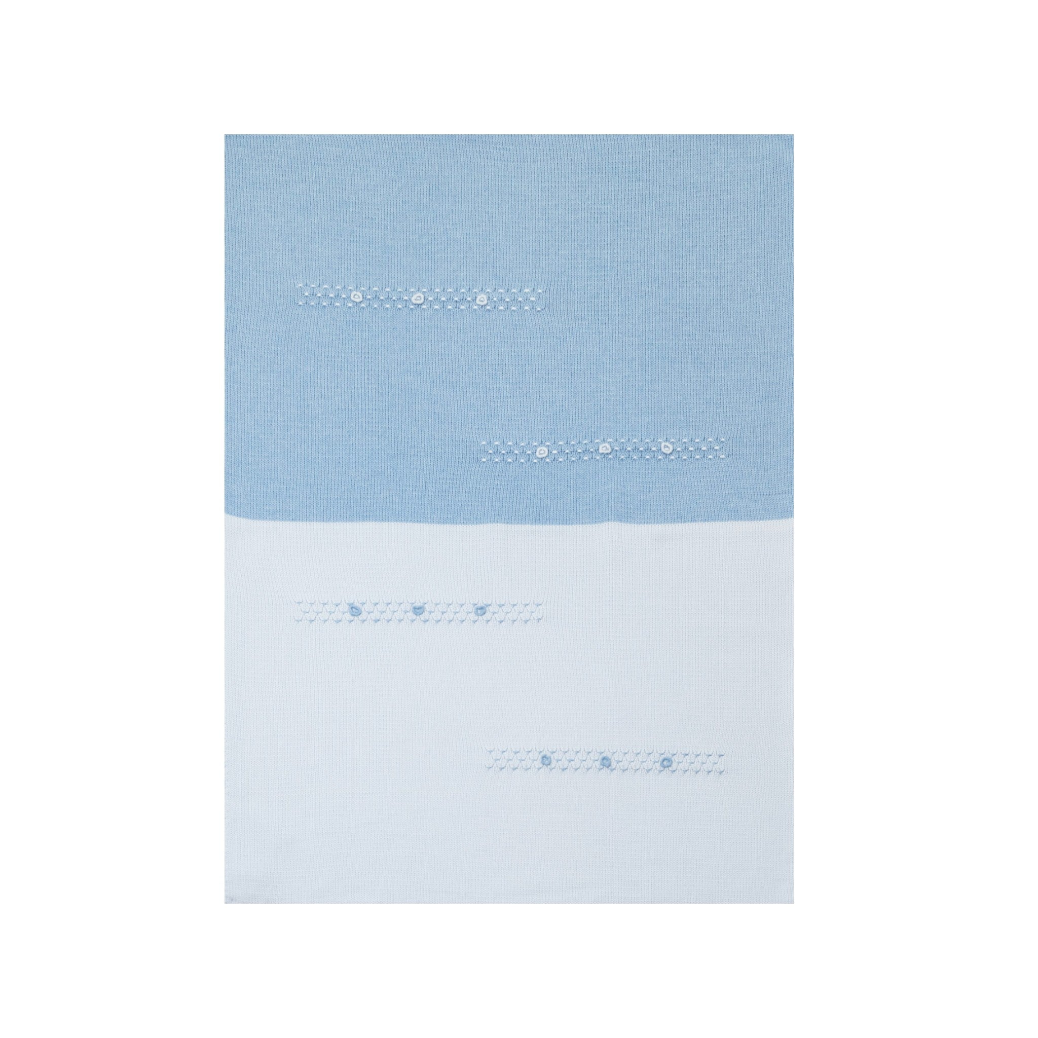 Baby Blanket, Wool, Steam-Embossed Embroidery, RICCARDO - Piccola Giuggiola RICCARDO/CO