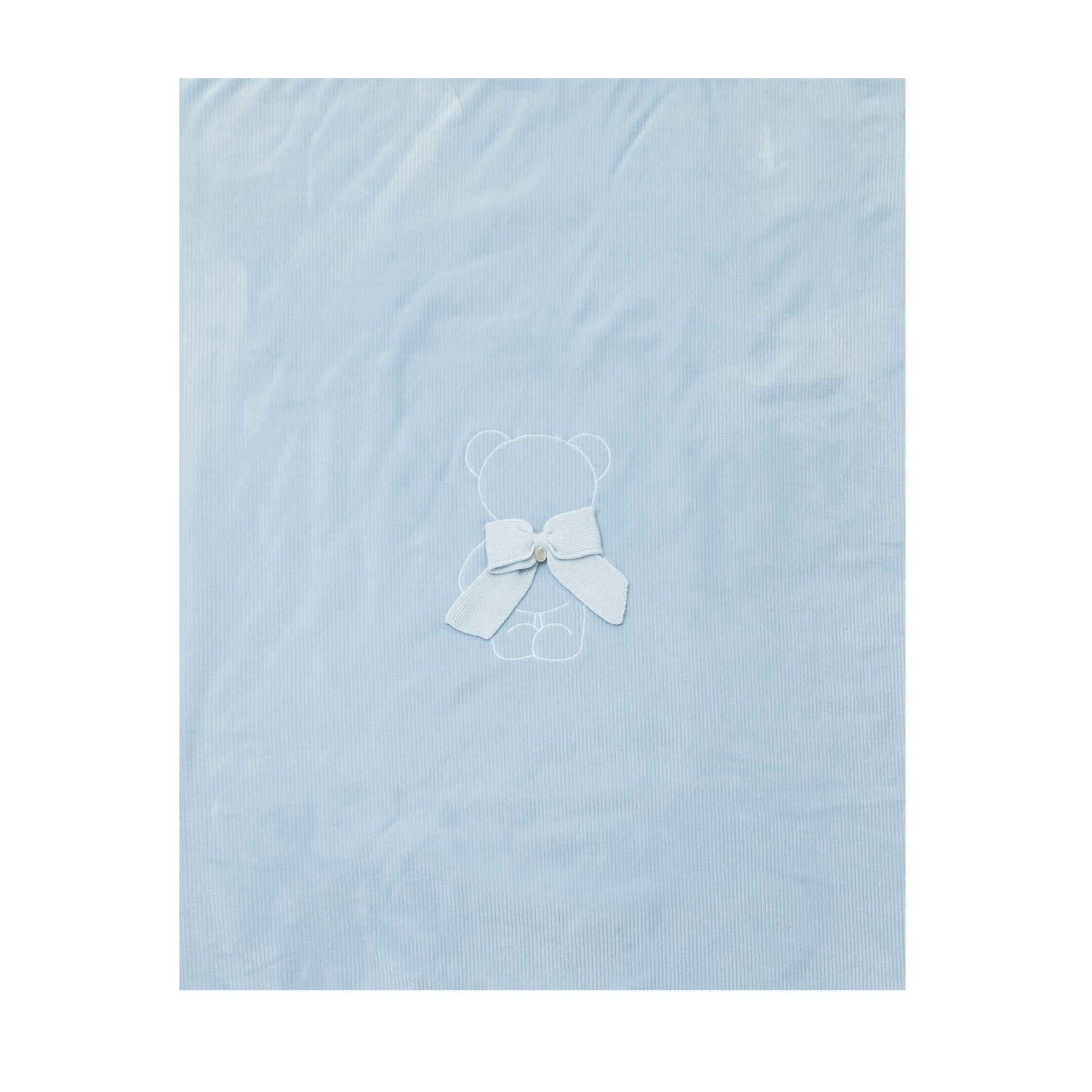 100% Cotton Baby Blanket with Filling, Sky Blue IN5981/C