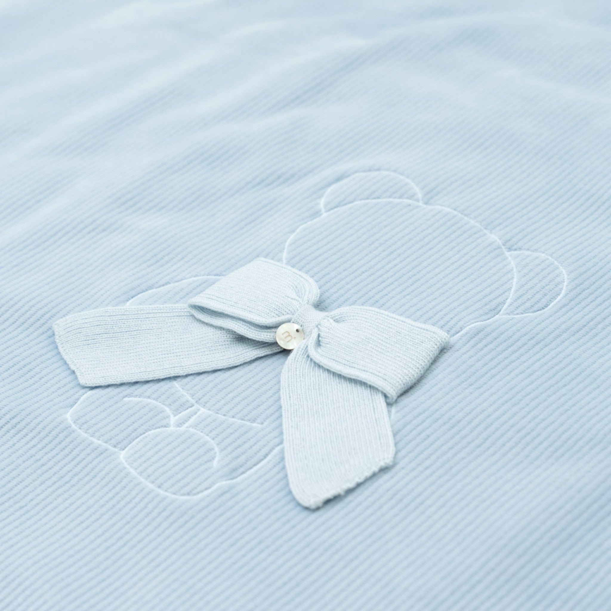 100% Cotton Baby Blanket with Filling, Sky Blue IN5981/C
