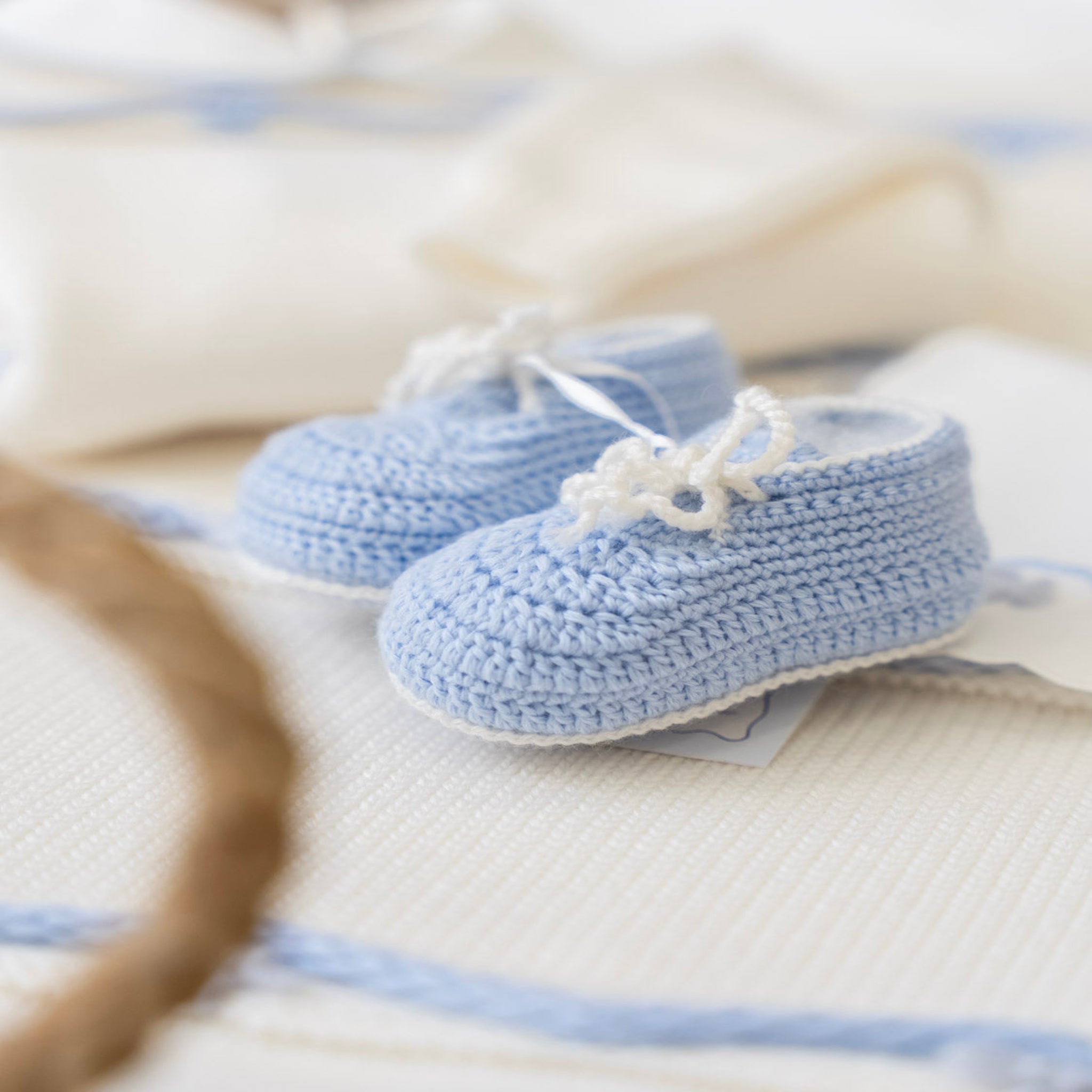 Artemide Pure Wool Baby Booties, Grey Flakes - Piccola Giuggiola ARTEMIDE/TU