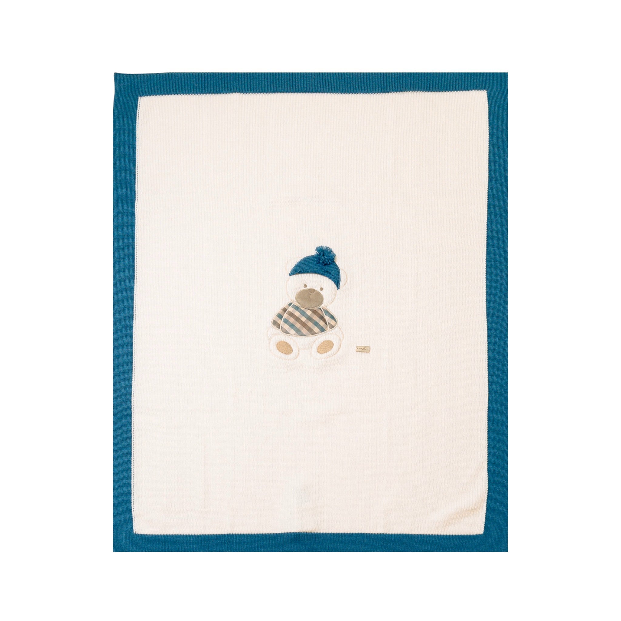 100% Natural Virgin Wool Baby Blanket, Sapphire IN7180/Z