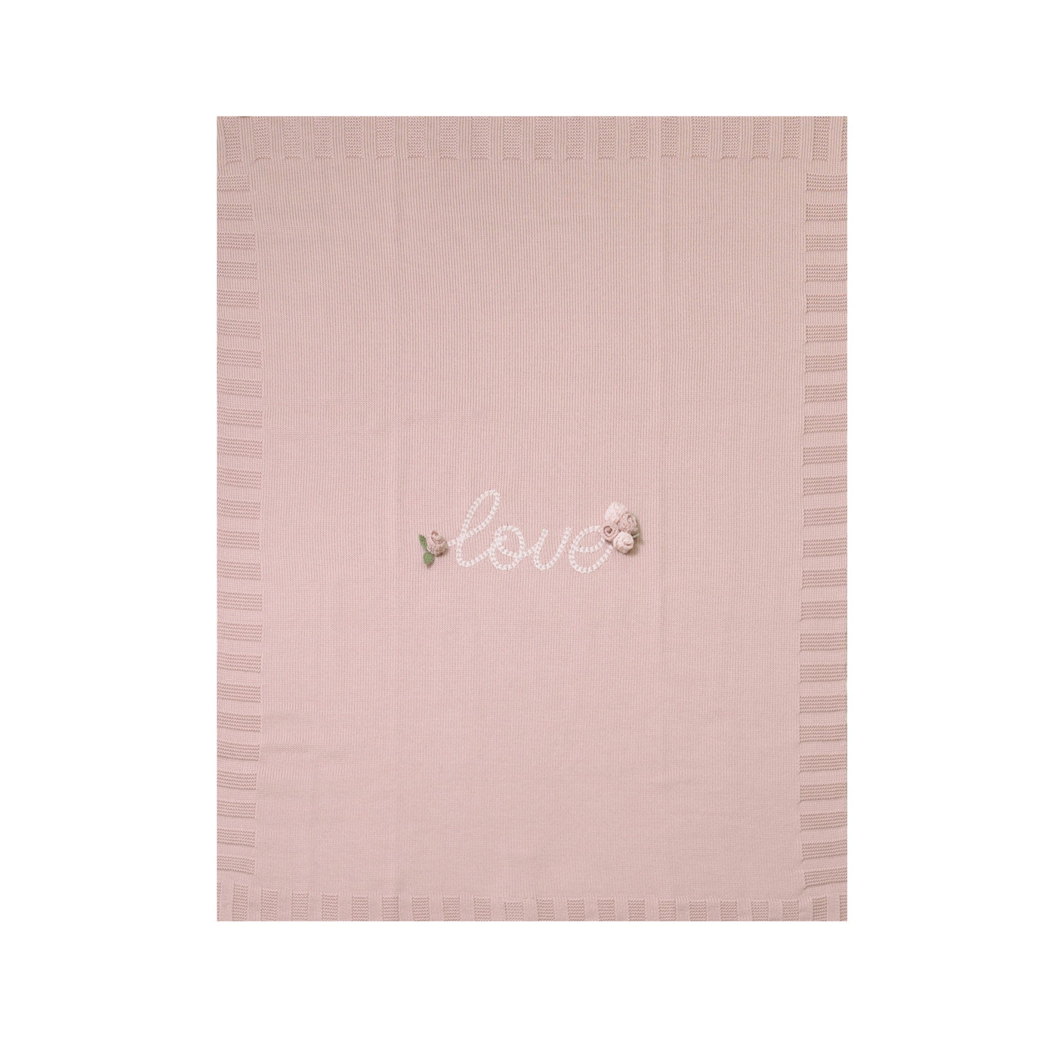 100% Virgin Wool Baby Blanket, Marsala Pink IN1980/R