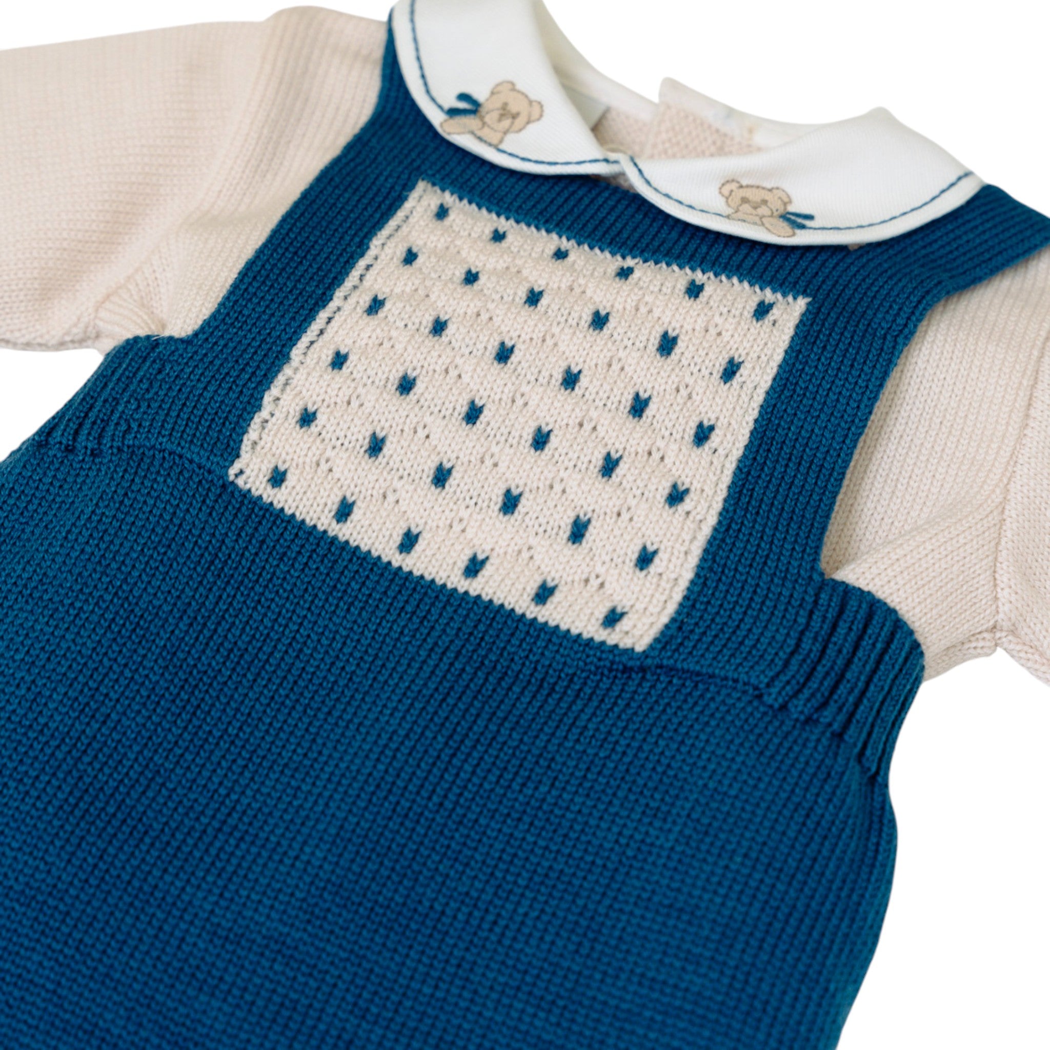 100% Natural Virgin Wool Newborn Baby Set, Sapphire IN5030