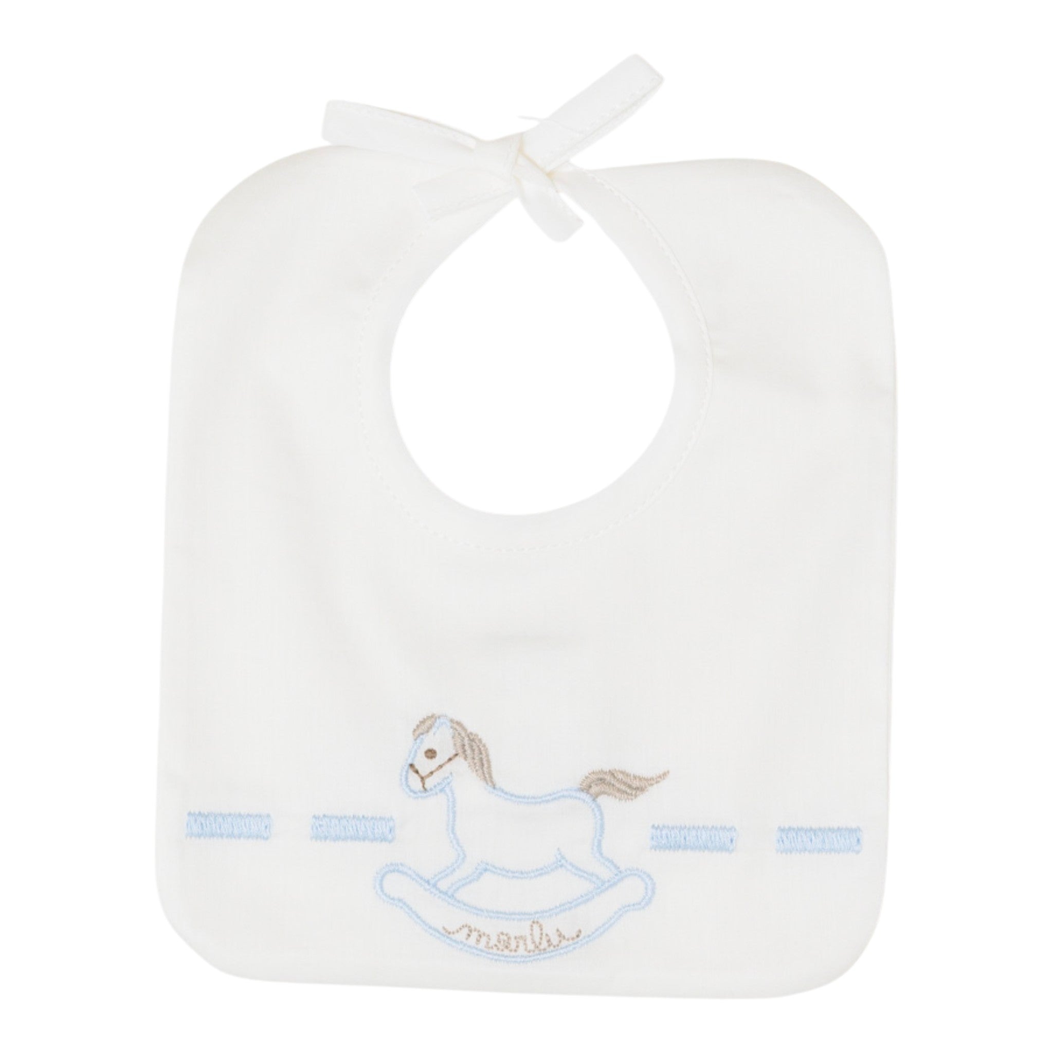 100% Cotton Baby Bib, Vanilla IN68BAV/C