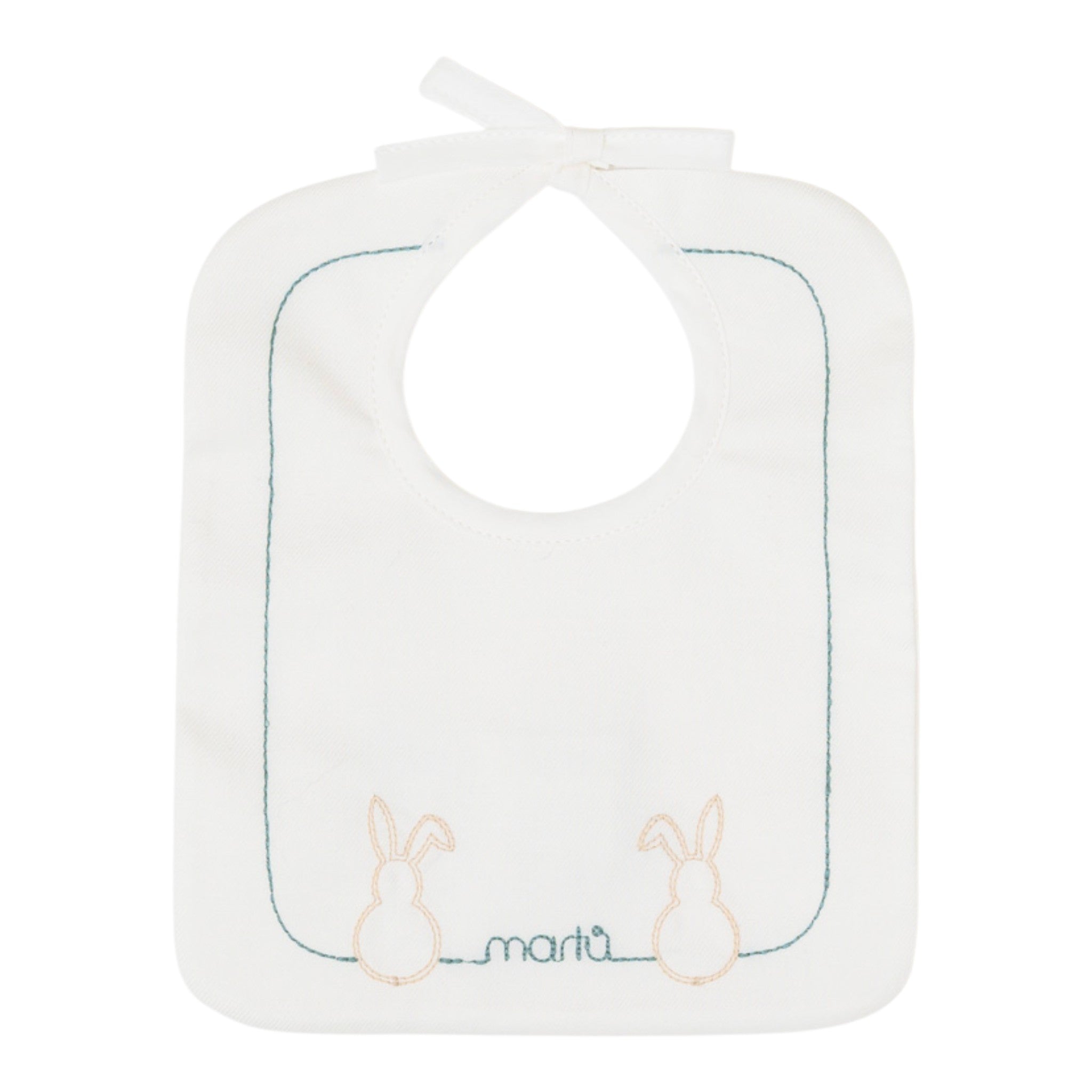 100% Cotton Baby Bib, Vanilla IN66BAV