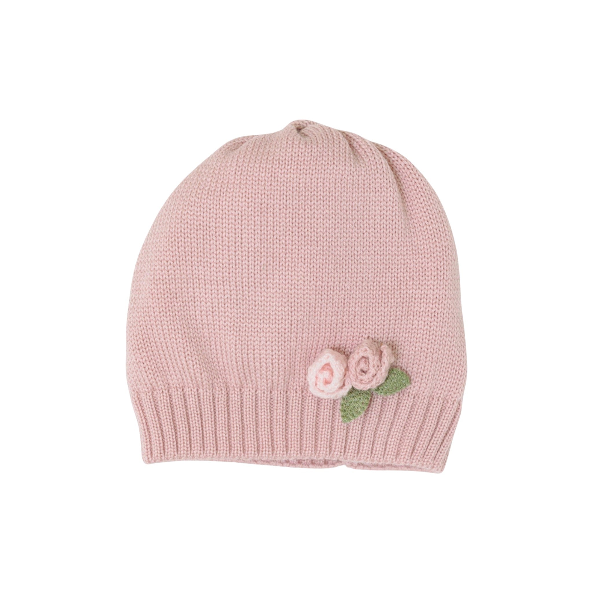 100% Virgin Wool Baby Hat, Marsala Pink IN1971BT/R