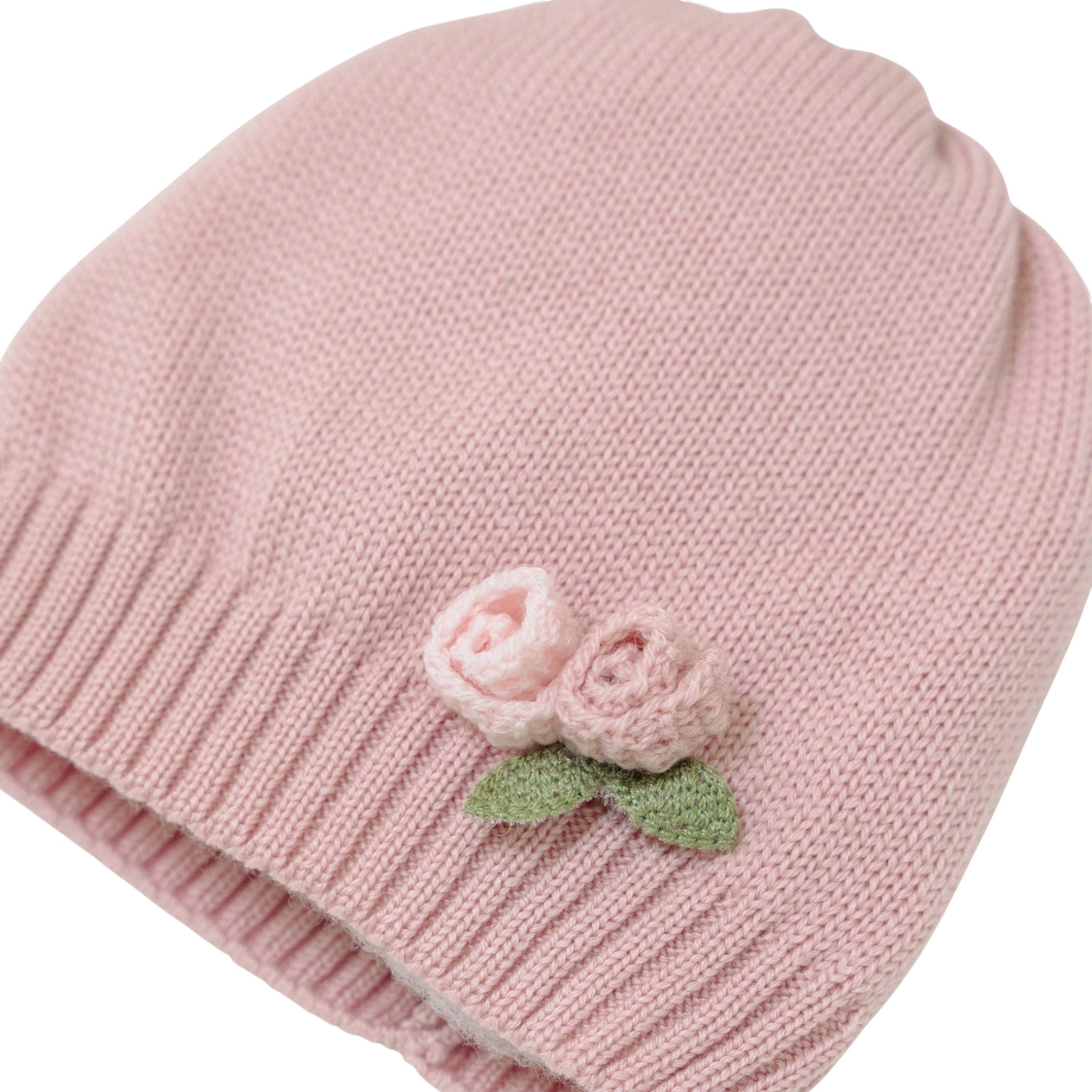 100% Virgin Wool Baby Hat, Marsala Pink IN1971BT/R