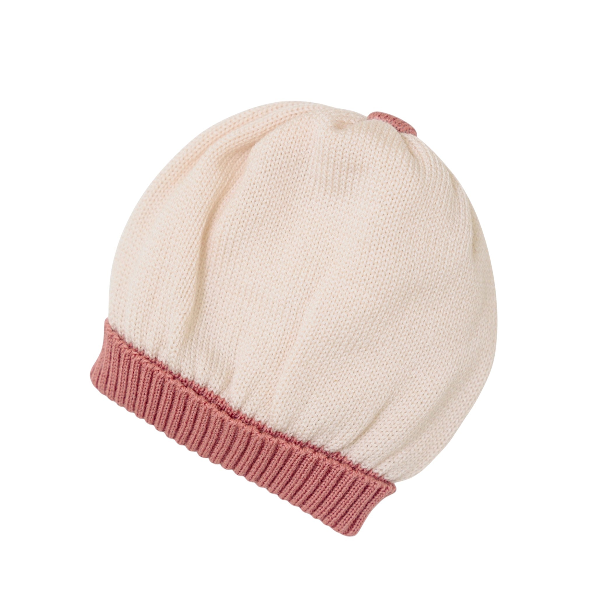100% Natural Virgin Wool Baby Hat, Pink IN7171BT/R