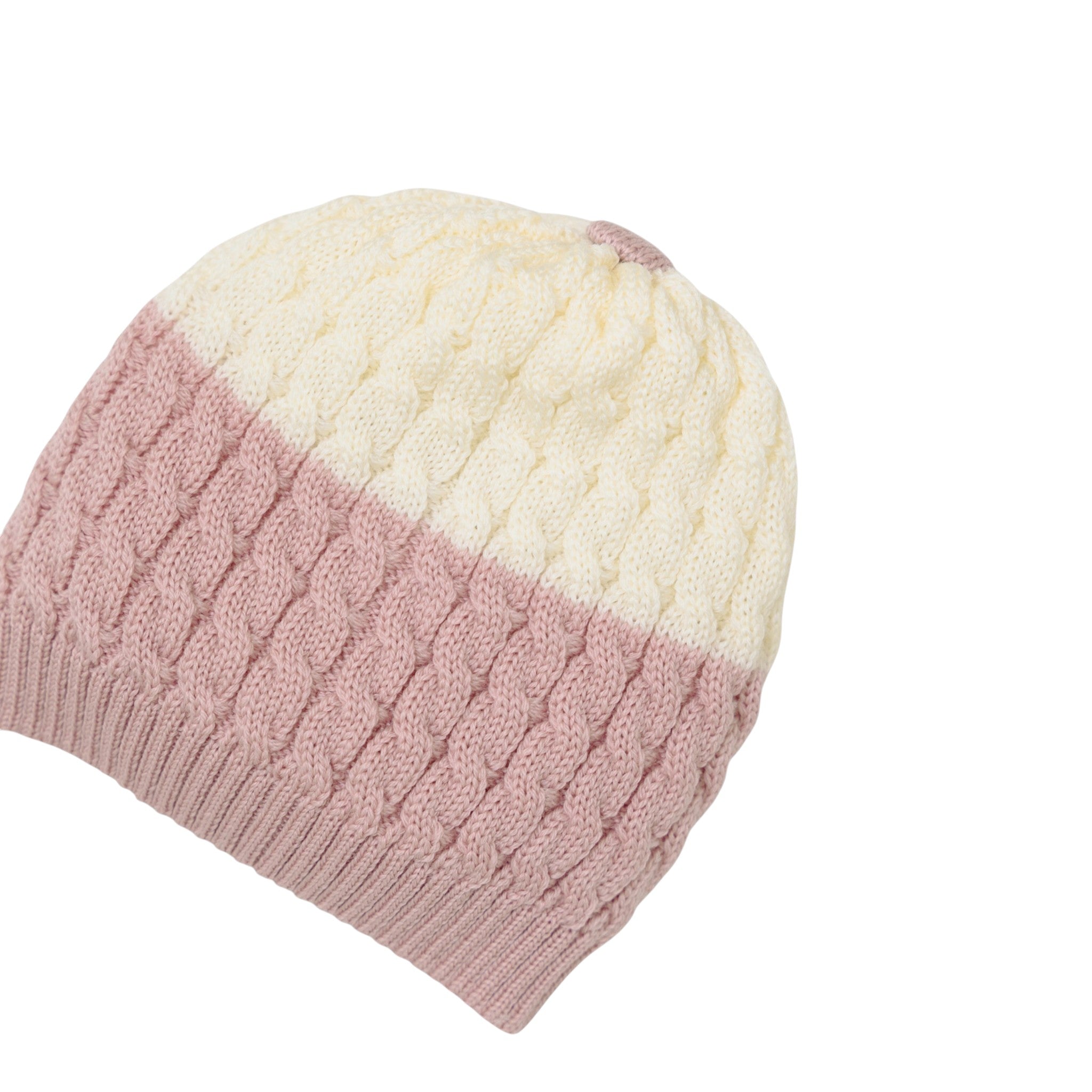 100% Virgin Wool Baby Hat, Pink IN6871BT/R