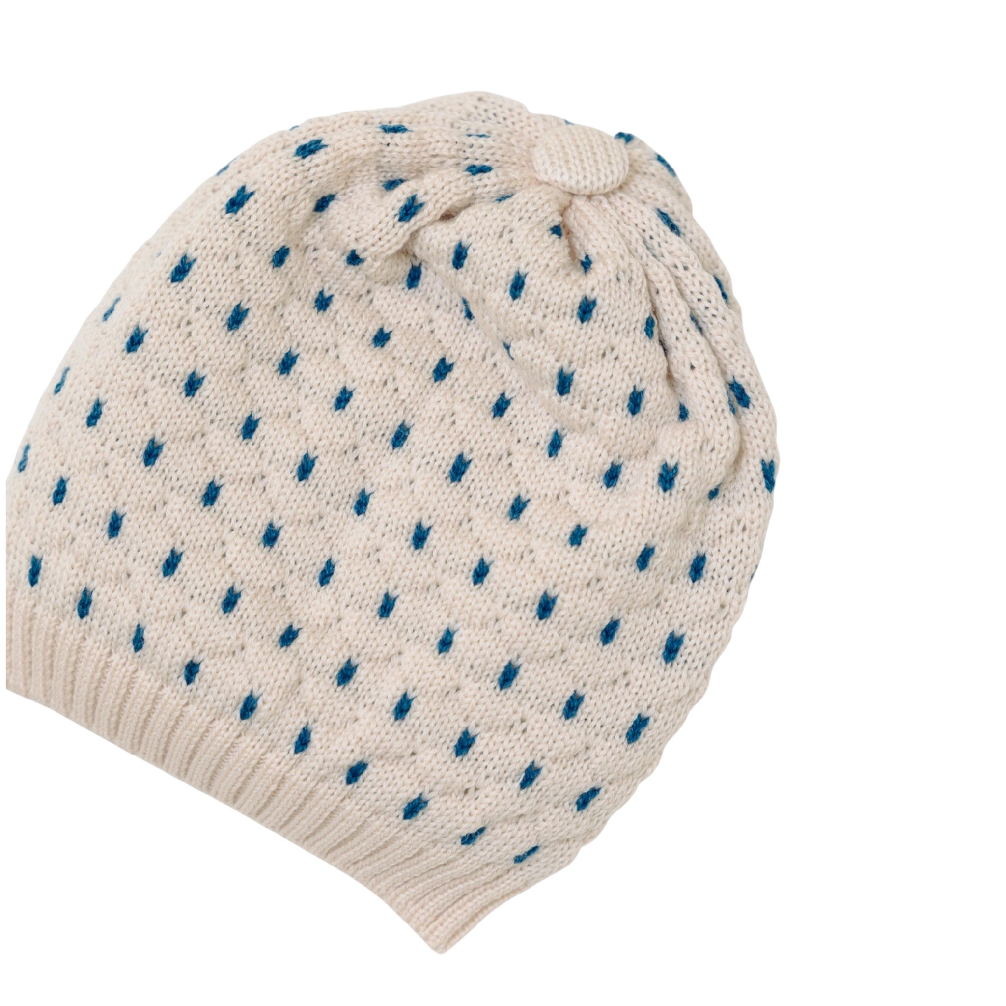 100% Natural Virgin Wool Baby Hat, Sapphire IN5071BT
