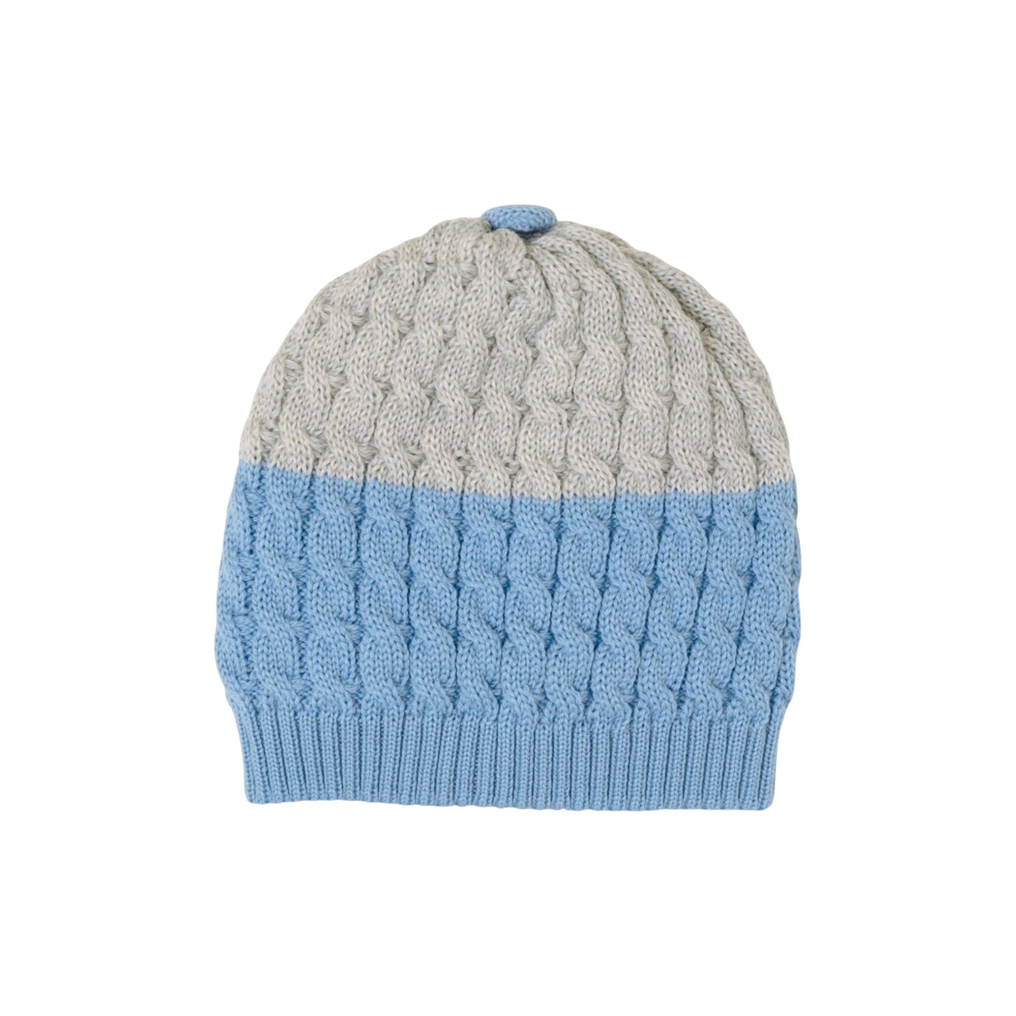 100% Virgin Wool Baby Hat, Sky Blue IN6871BT/C
