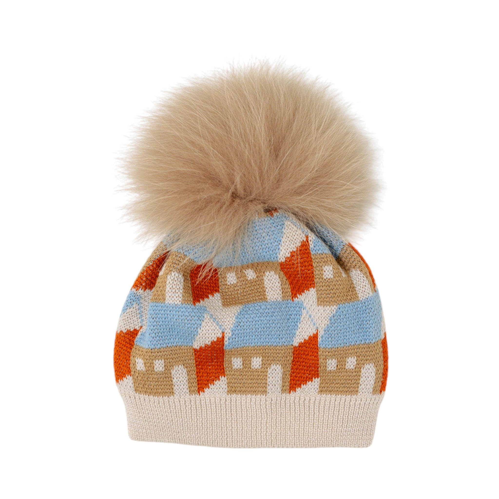 Baby Hat, 100% Virgin Wool, Sky Dust Tortora Color, IN5171/C