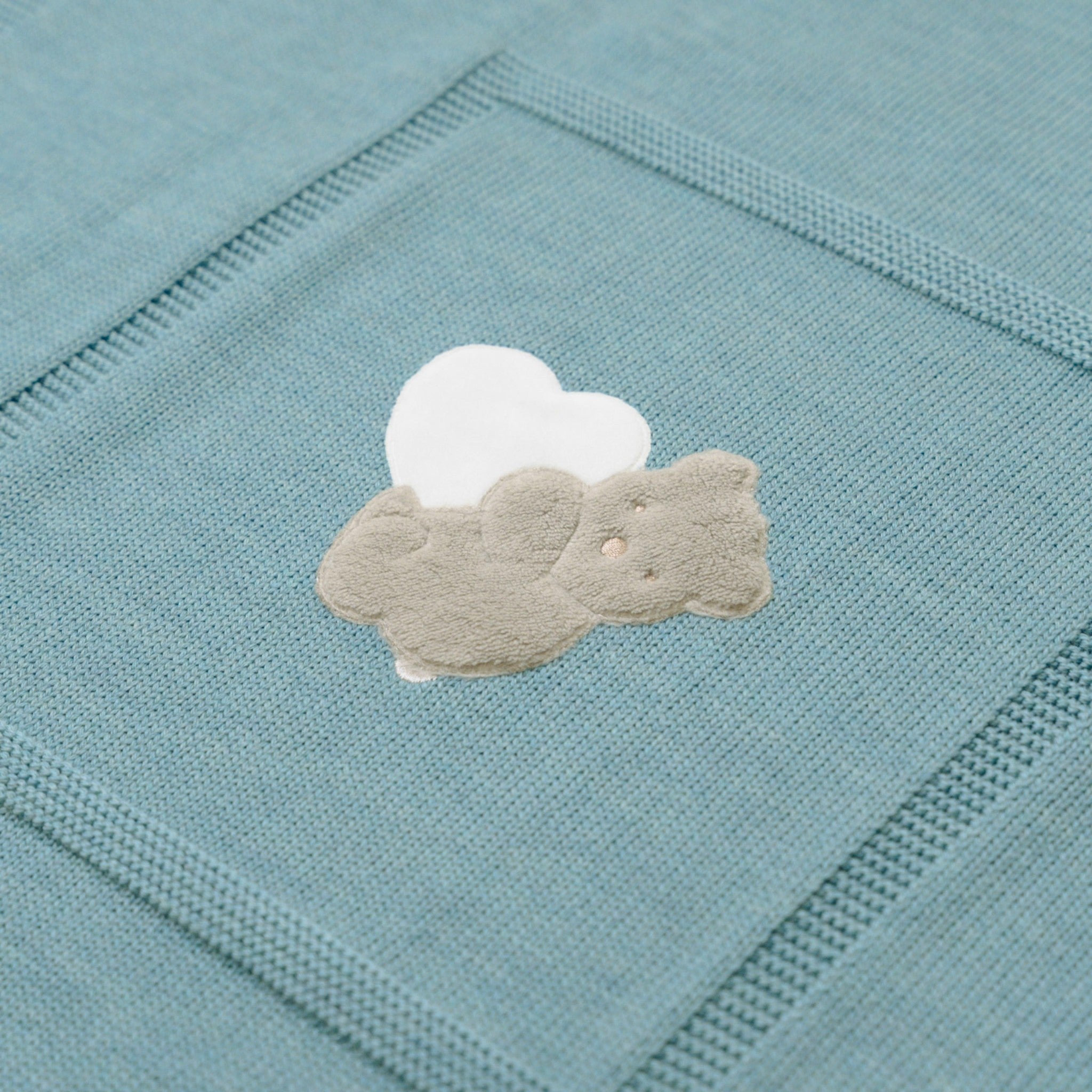 Teddy Love Baby Blanket GREEN TEDDY LOVE 133