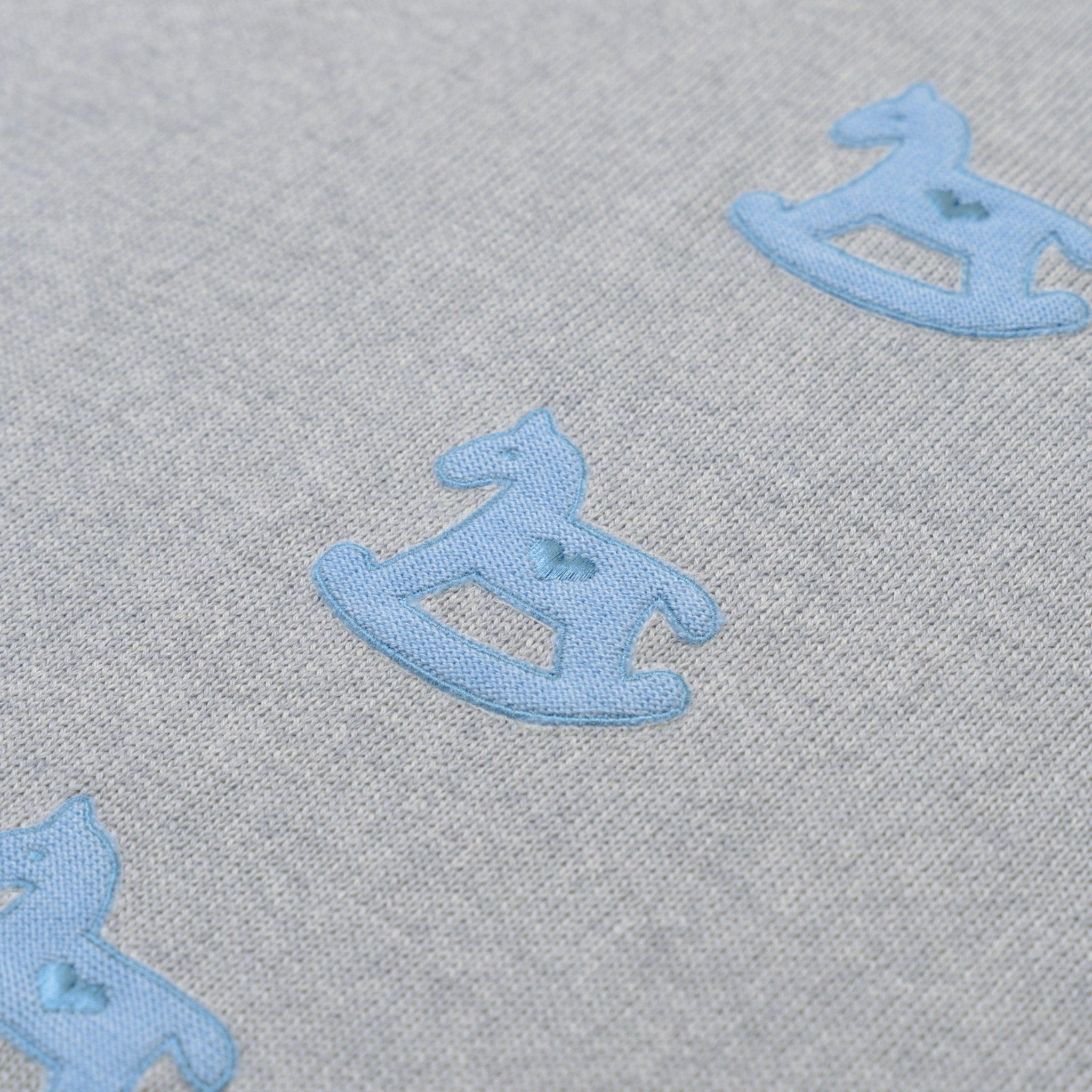 BABY LORD CAVALLINO/120 Pure Grey Wool Blanket