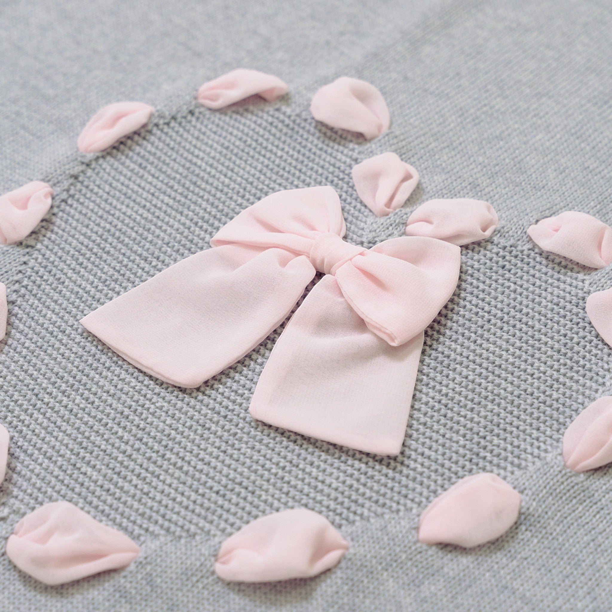 Heart Blanket in Cady Fabric, Baby Grey CUORE/122