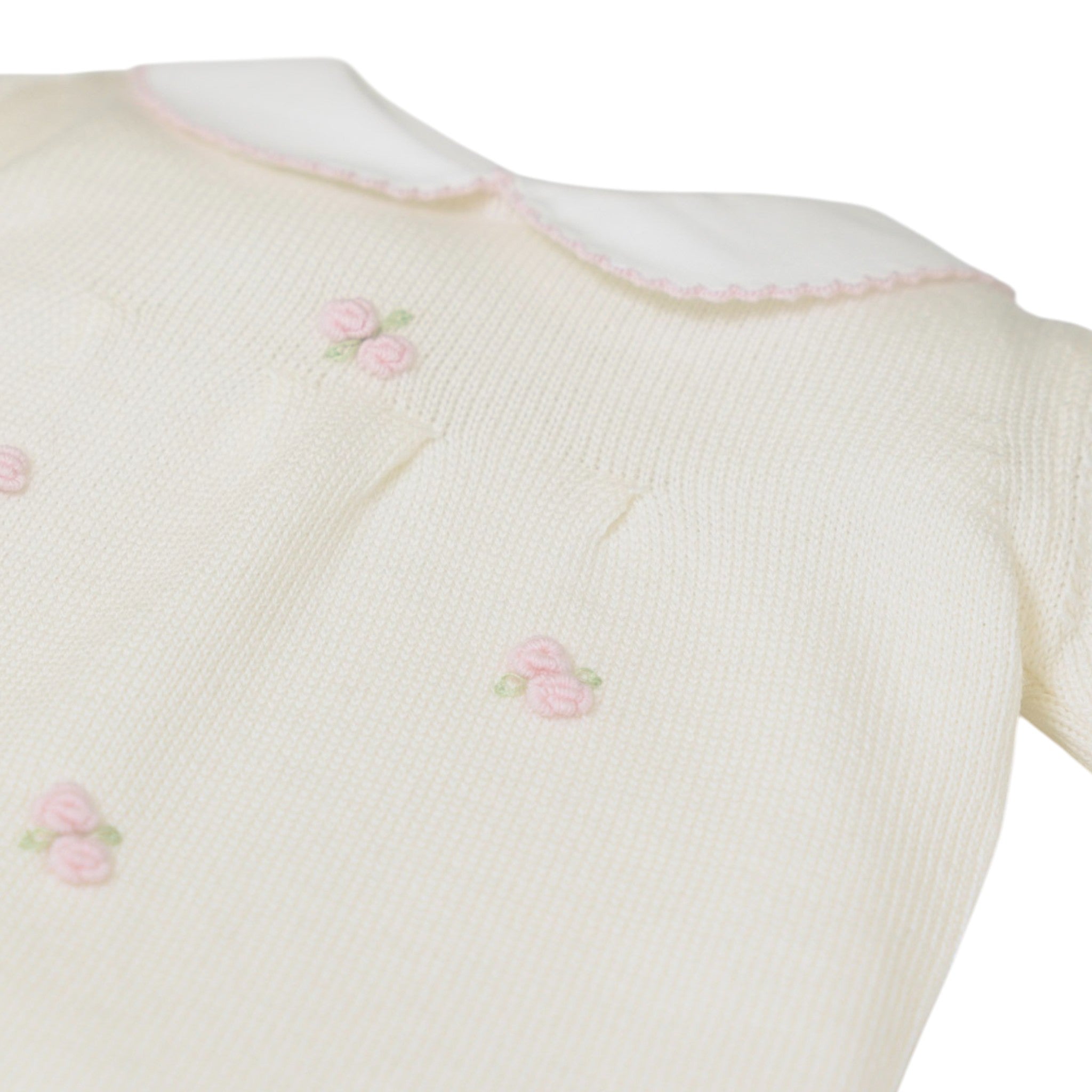 Roselline Baby Romper, Cream, Size 324