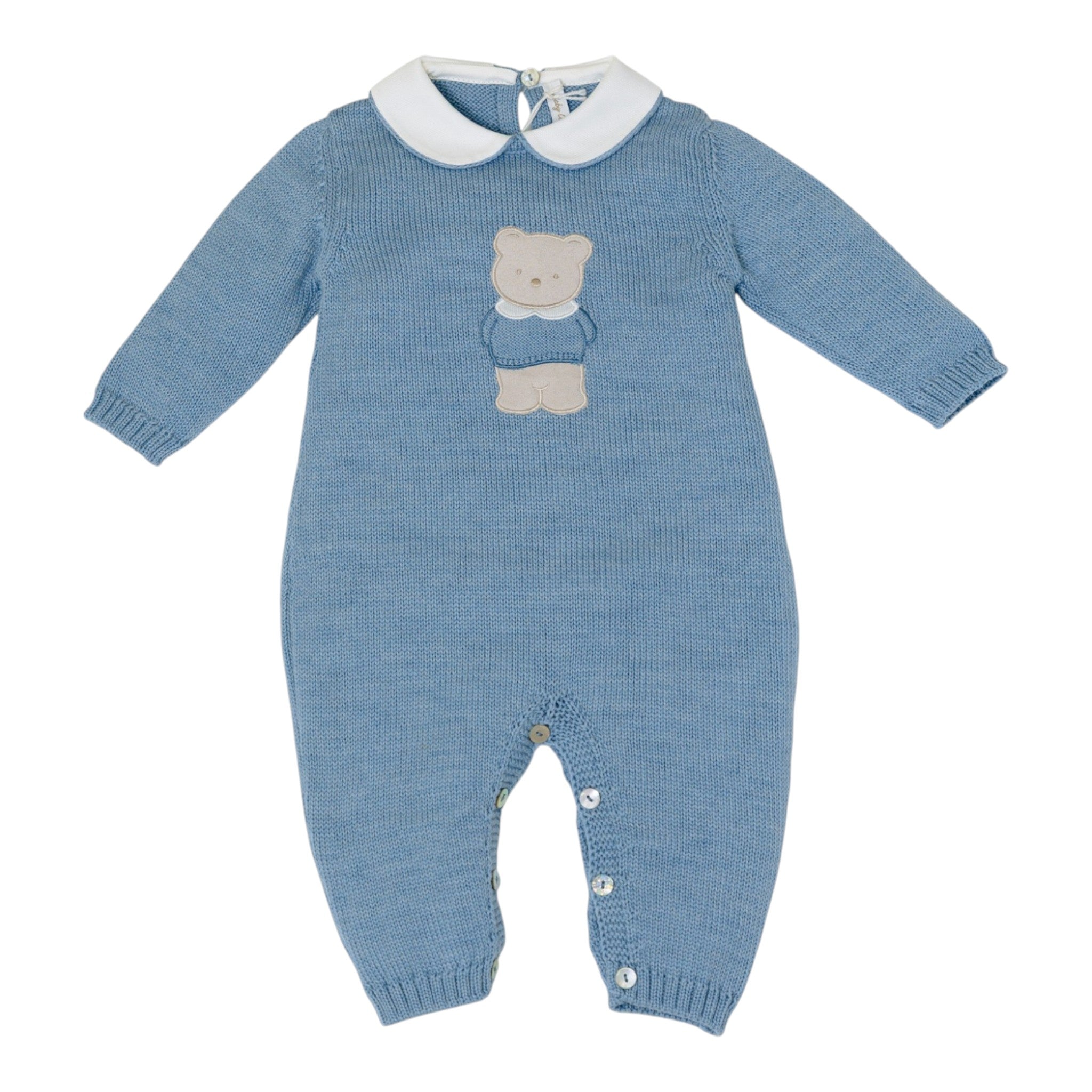 Baby Bear Bodysuit, Pure Wool, BABY LORD ORSO 318