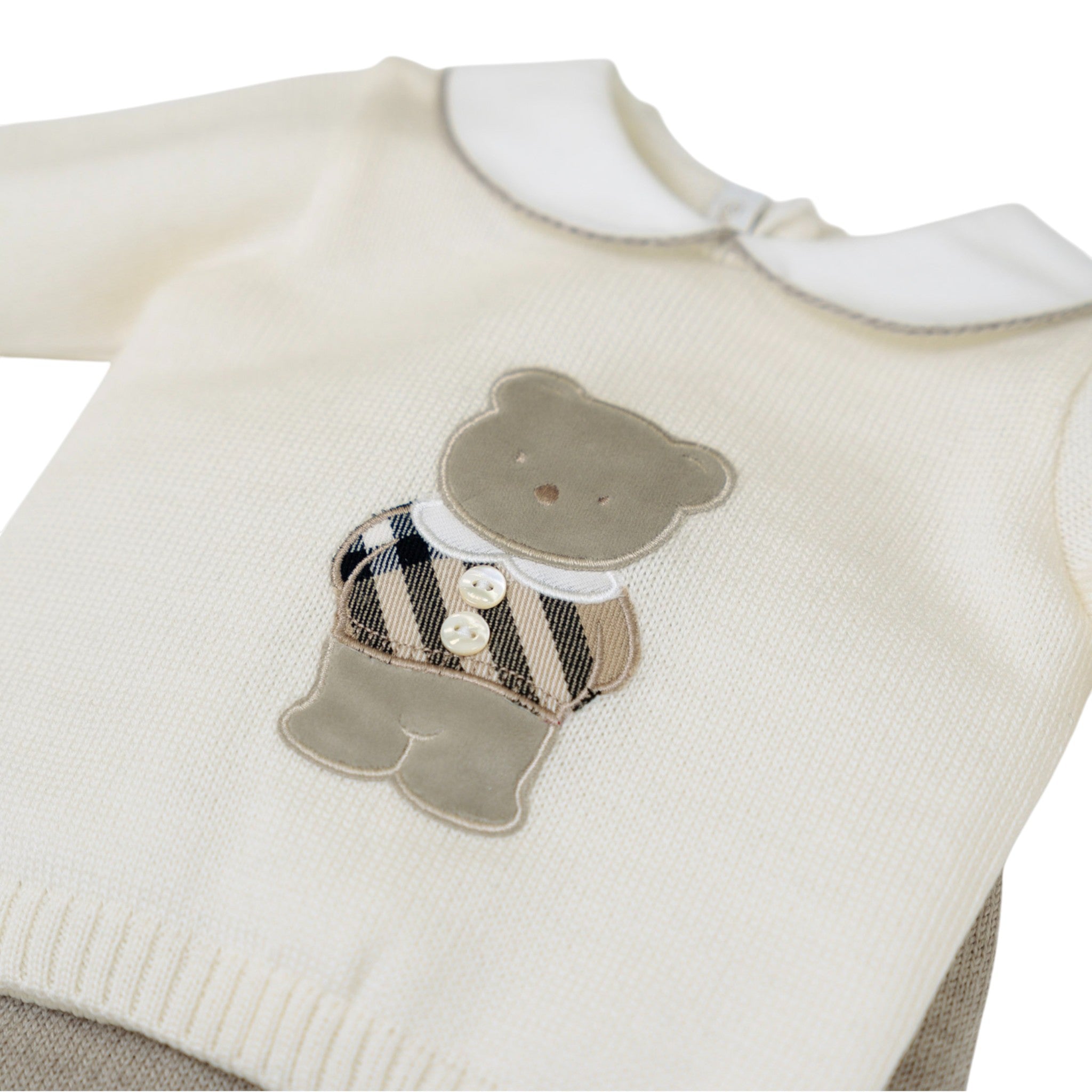 Teddy Bear Newborn Baby Boy Outfit, Cream TEDDY BEAR/521