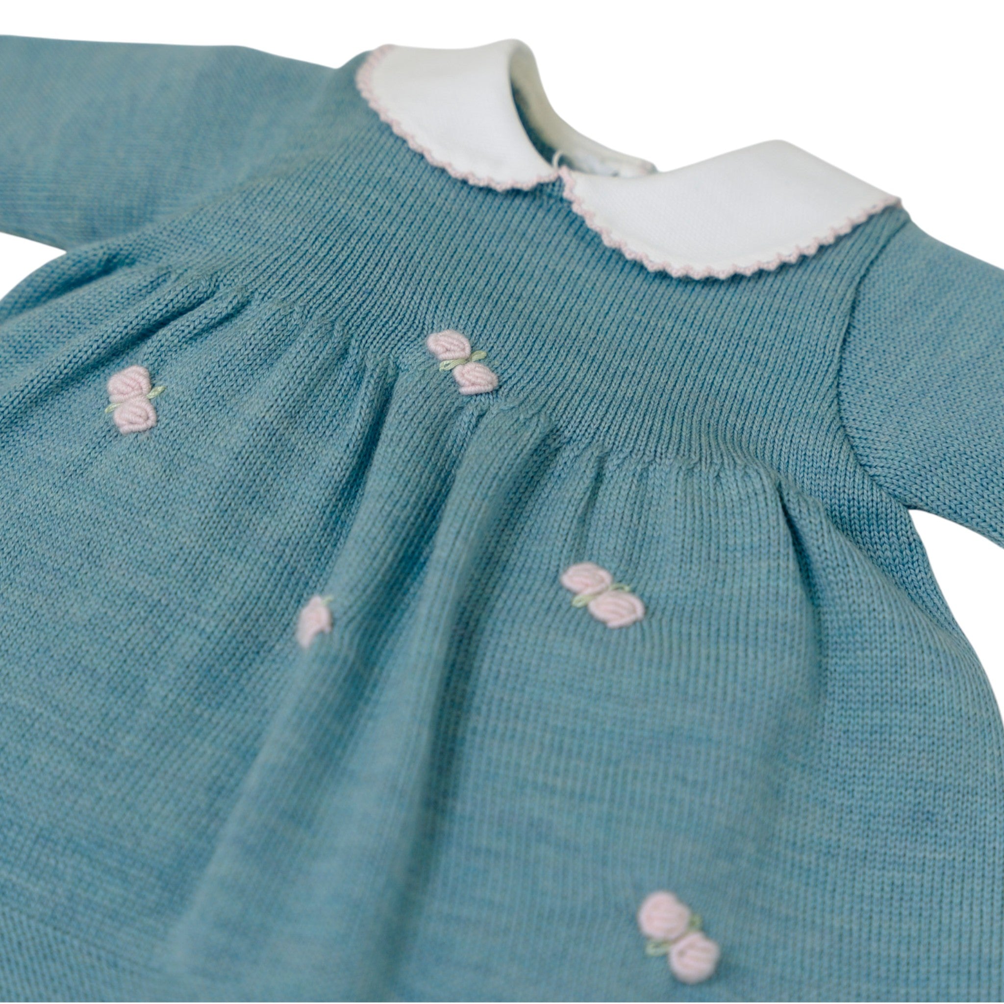 Roselline Newborn Baby Girl Outfit, Green ROSELLINE/432-V