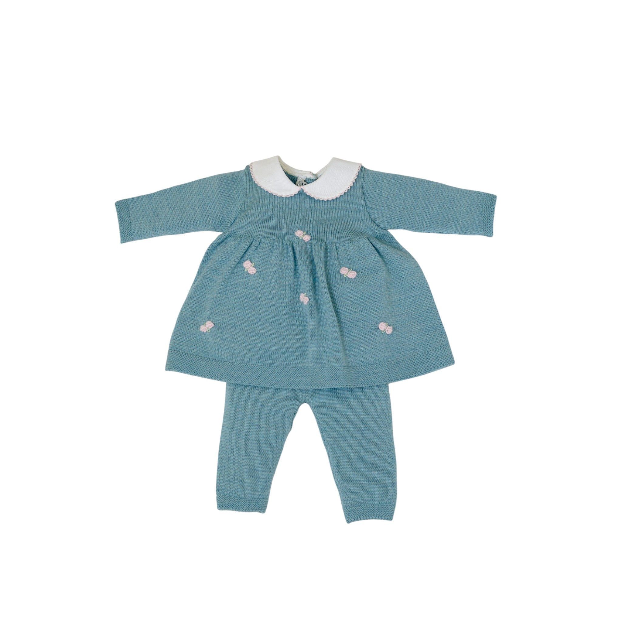 Roselline Newborn Baby Girl Outfit, Green ROSELLINE/432-V