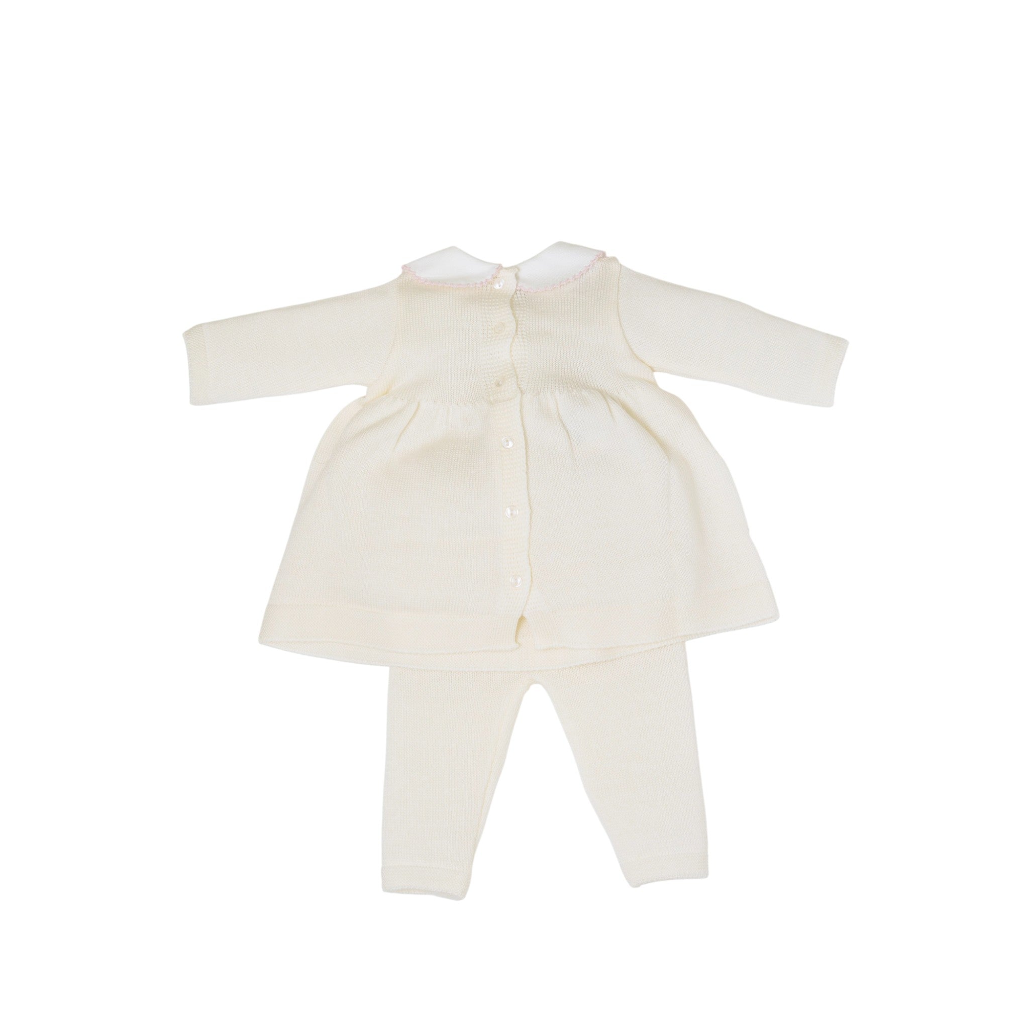 Roselline Newborn Baby Girl Outfit, Cream, ROSSELLINE/432