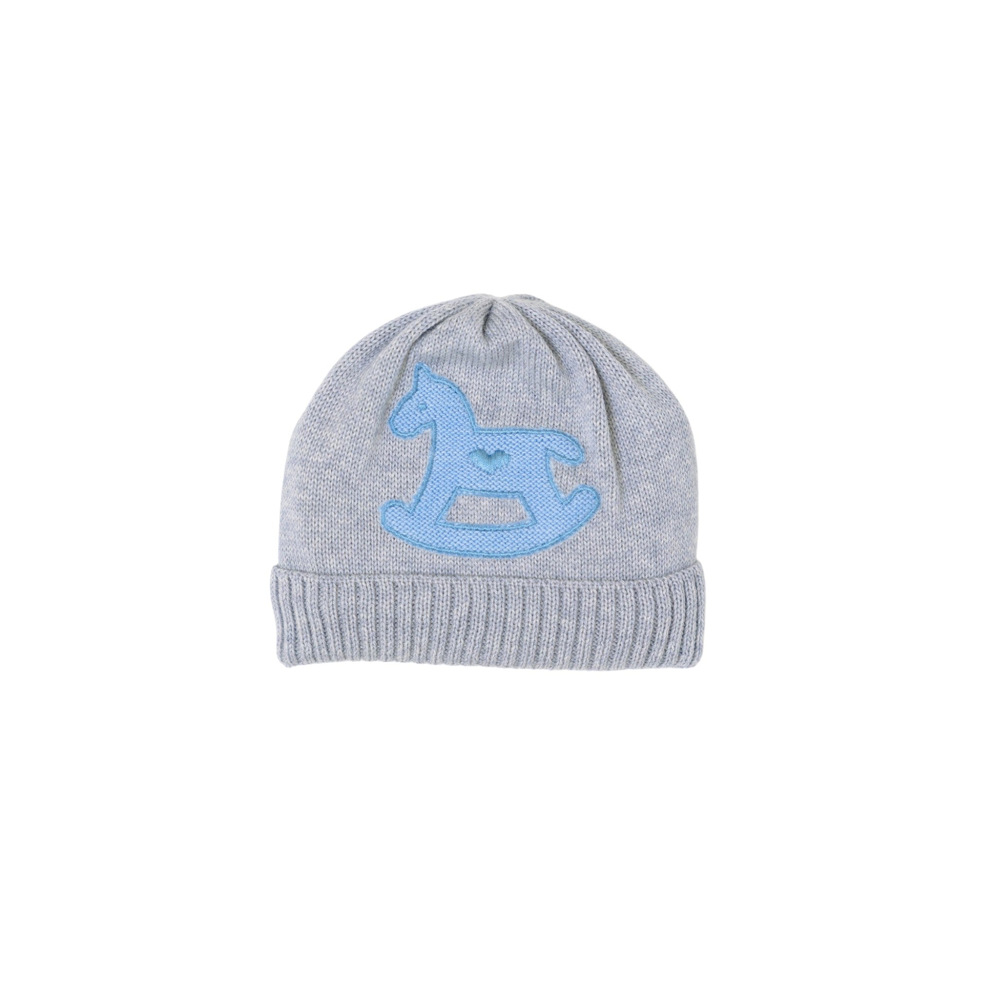 Swinging Horse Hat for Newborn Baby, Grey, CAVALLINO/602